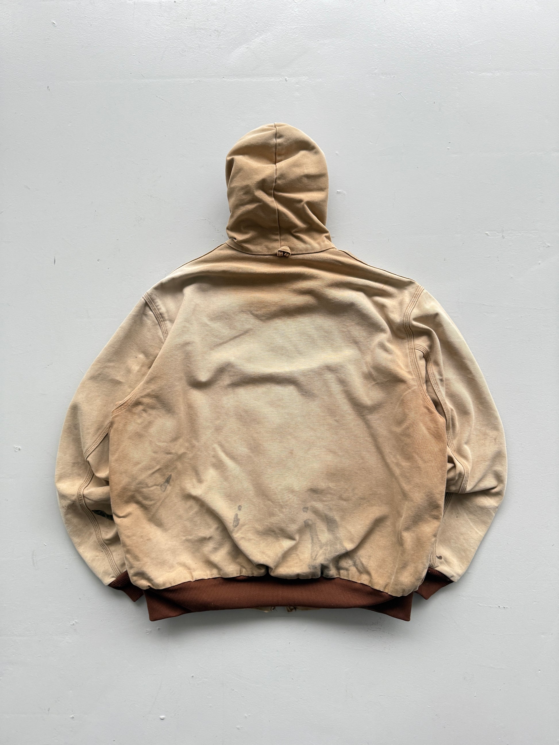 Cream Carhartt 90's Vintage Thrashed Workwear Active Jacket - Large