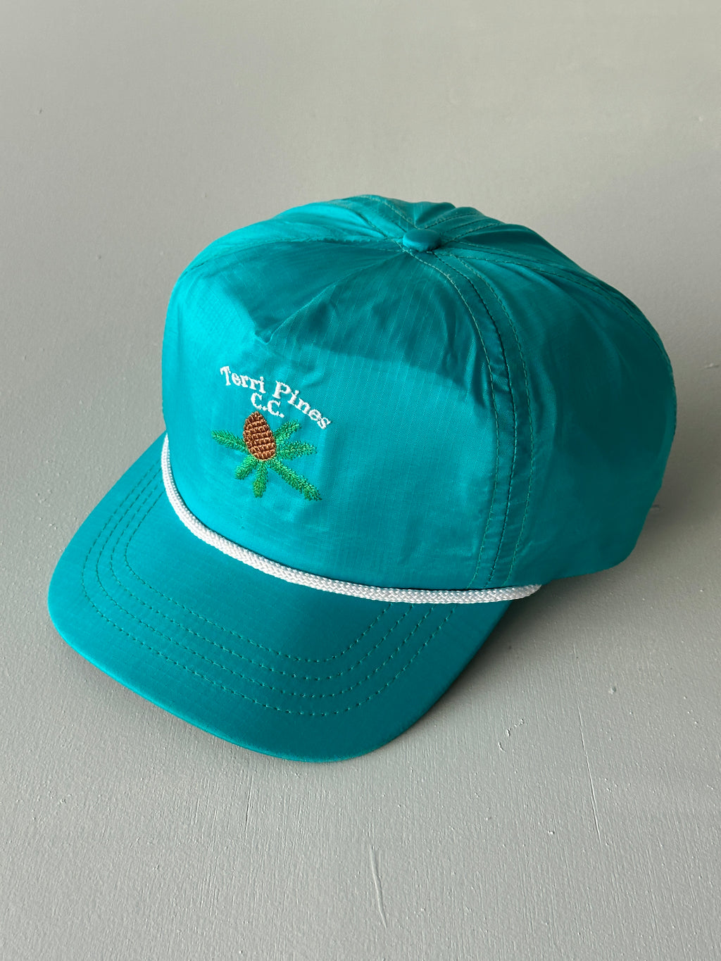 Teal Terri Pines C.C. Golf 90's Vintage SnapBack Trucker Cap