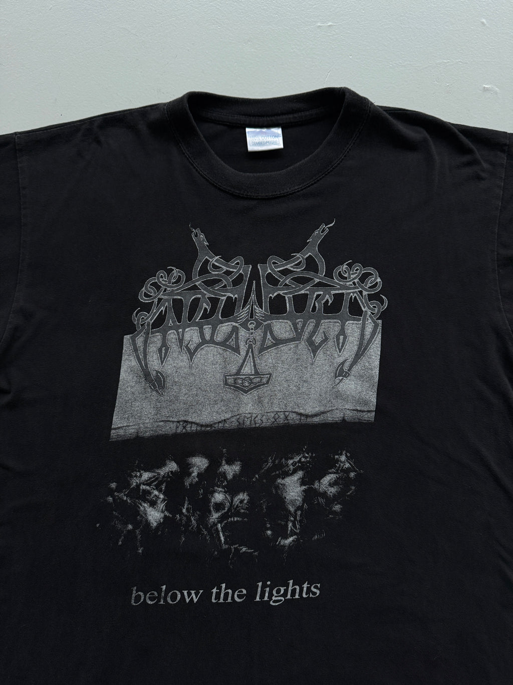 Black Enslaved 2003 Below the Lights Euro Boot Vintage Graphic T-Shirt - Large