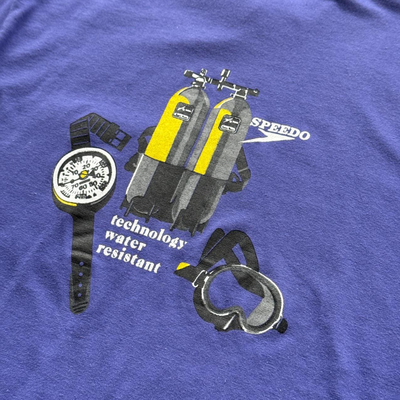 Purple Speedo 90s Deadstock Graphic T-Shirt - Medium