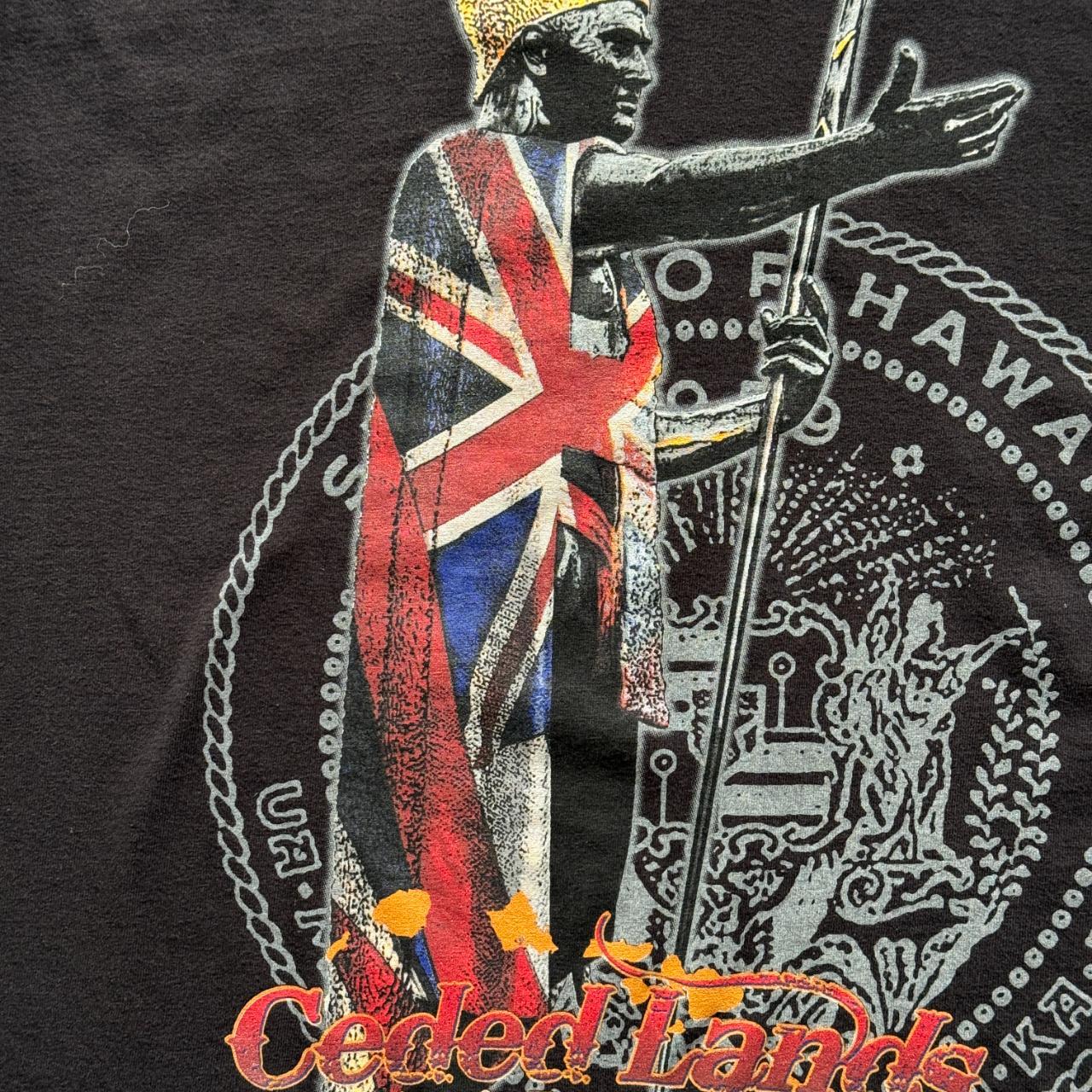 Black Hawaiin Land Not For Sale Vintage 00s T-shirt - Large