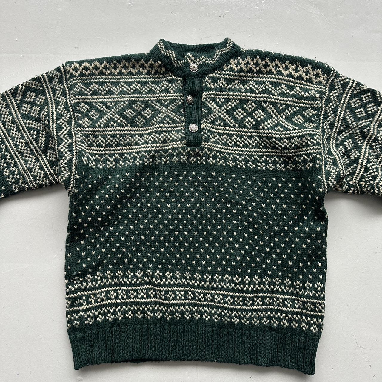 Green Tommy Hilfiger 90s Chunky Knit Jumper - Large