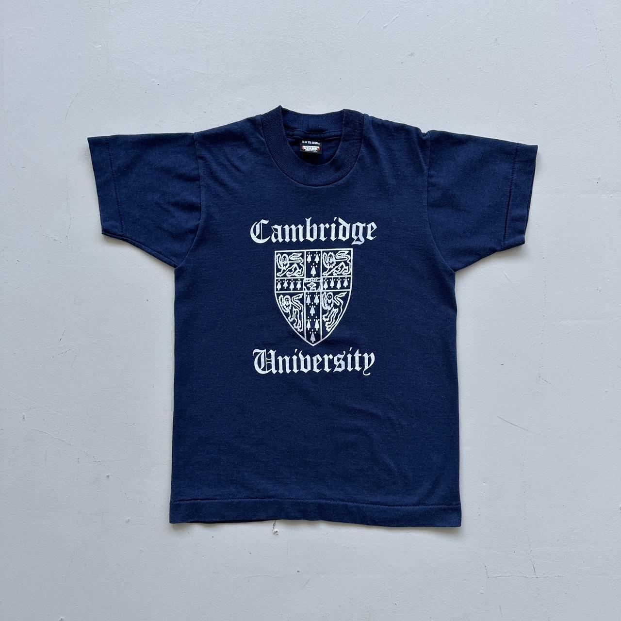 Navy Cambridges University 90s Vintage Baby T-shirt - Size 6