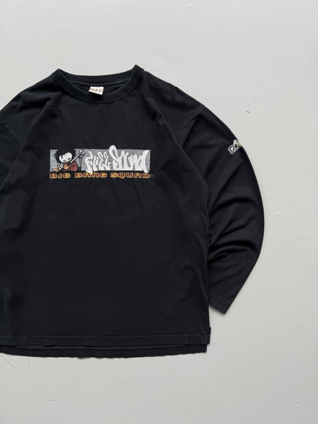 Black Big Bang Squad Vintage Streetwear Hip-Hop Sweatshirt 90's- Large