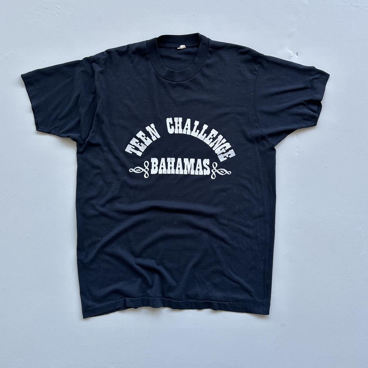 Black Teen Challenge Bahamas 90s Vintage T-shirt - Medium