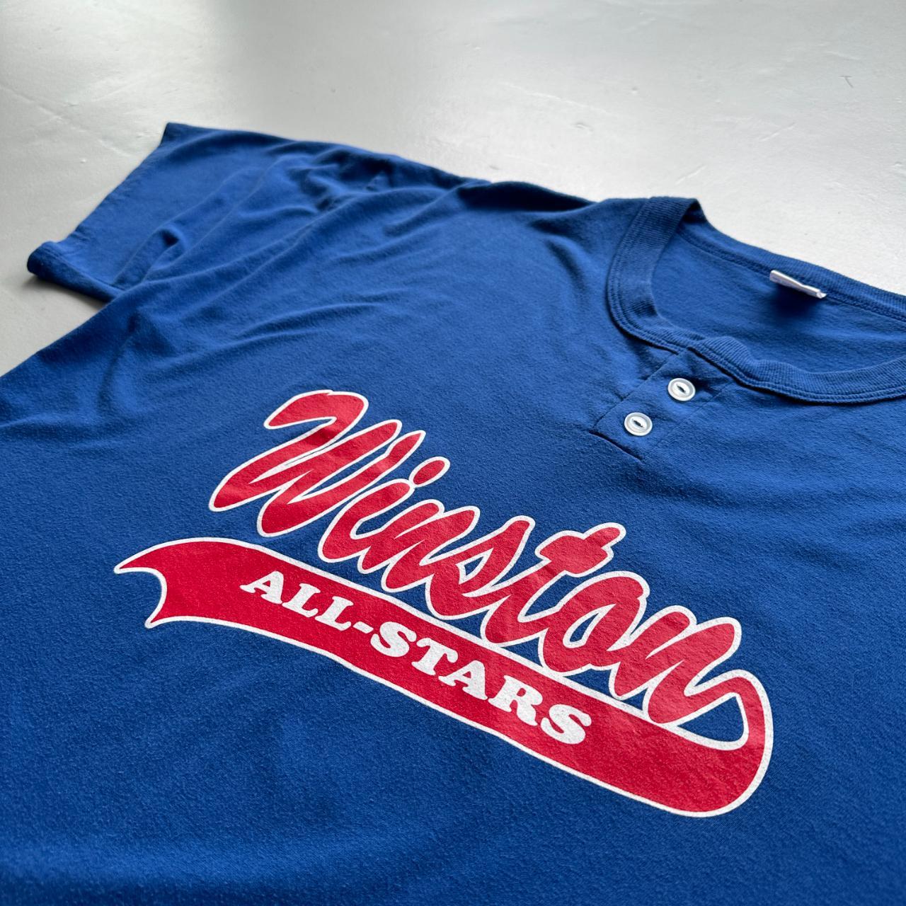 Blue Russell Atheltic Winston Sports Baseball 90s Vintage T-shirt - XL