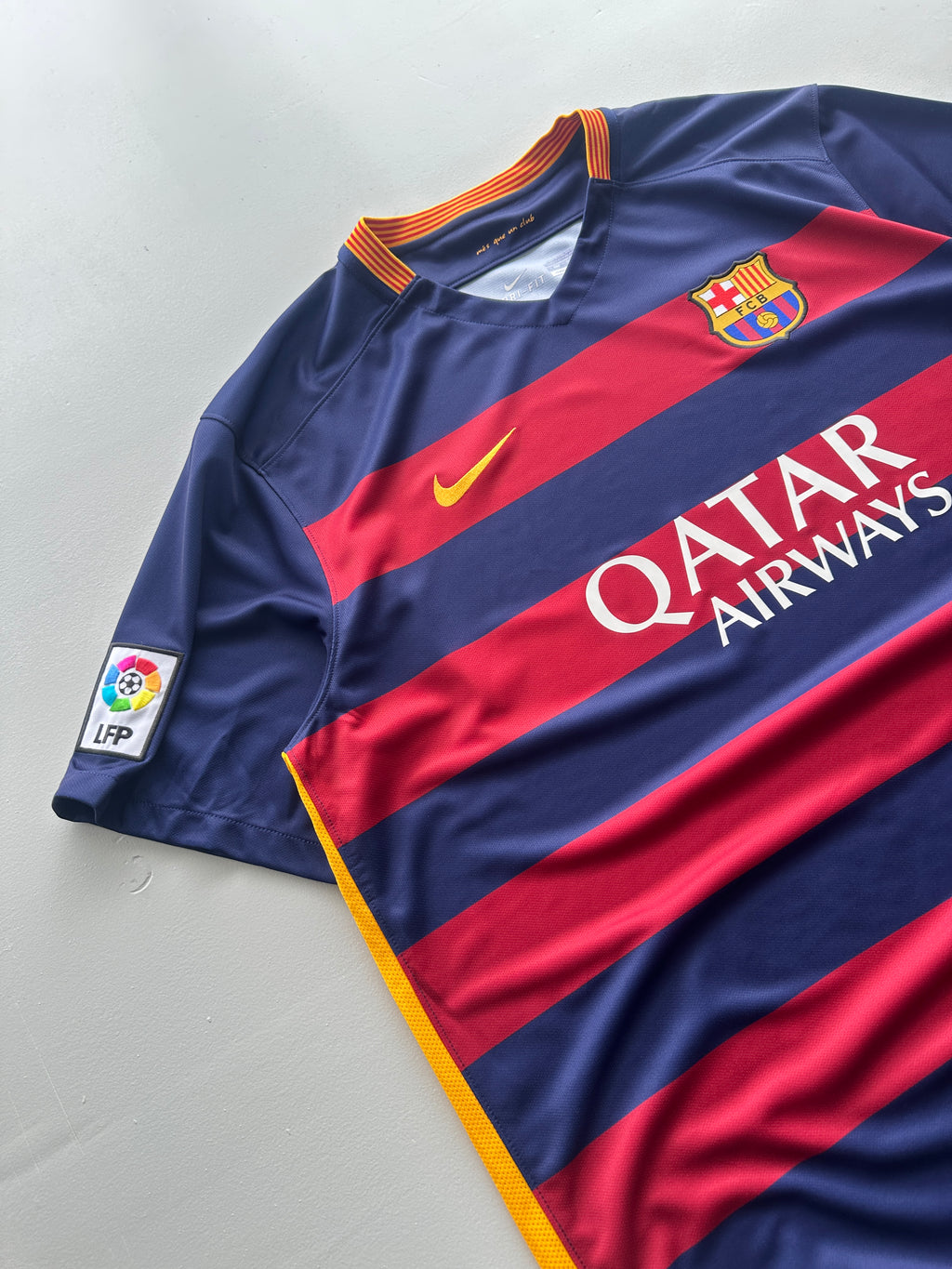 Nike FC Barcelona Qatar Airways 2015/16 Home Football Shirt - 2XL