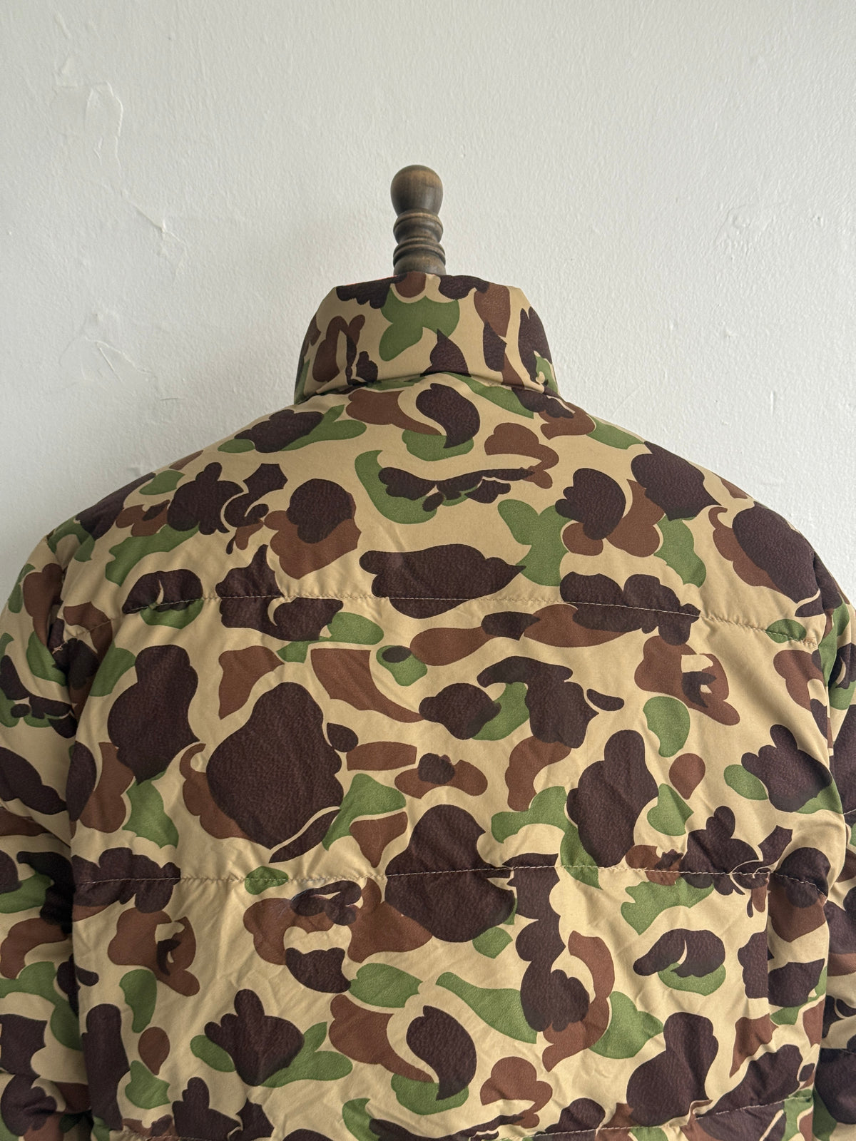Cabela's Camo & Blaze Orange Reversible 80's Vintage Hunting Puffer Jacket - XL