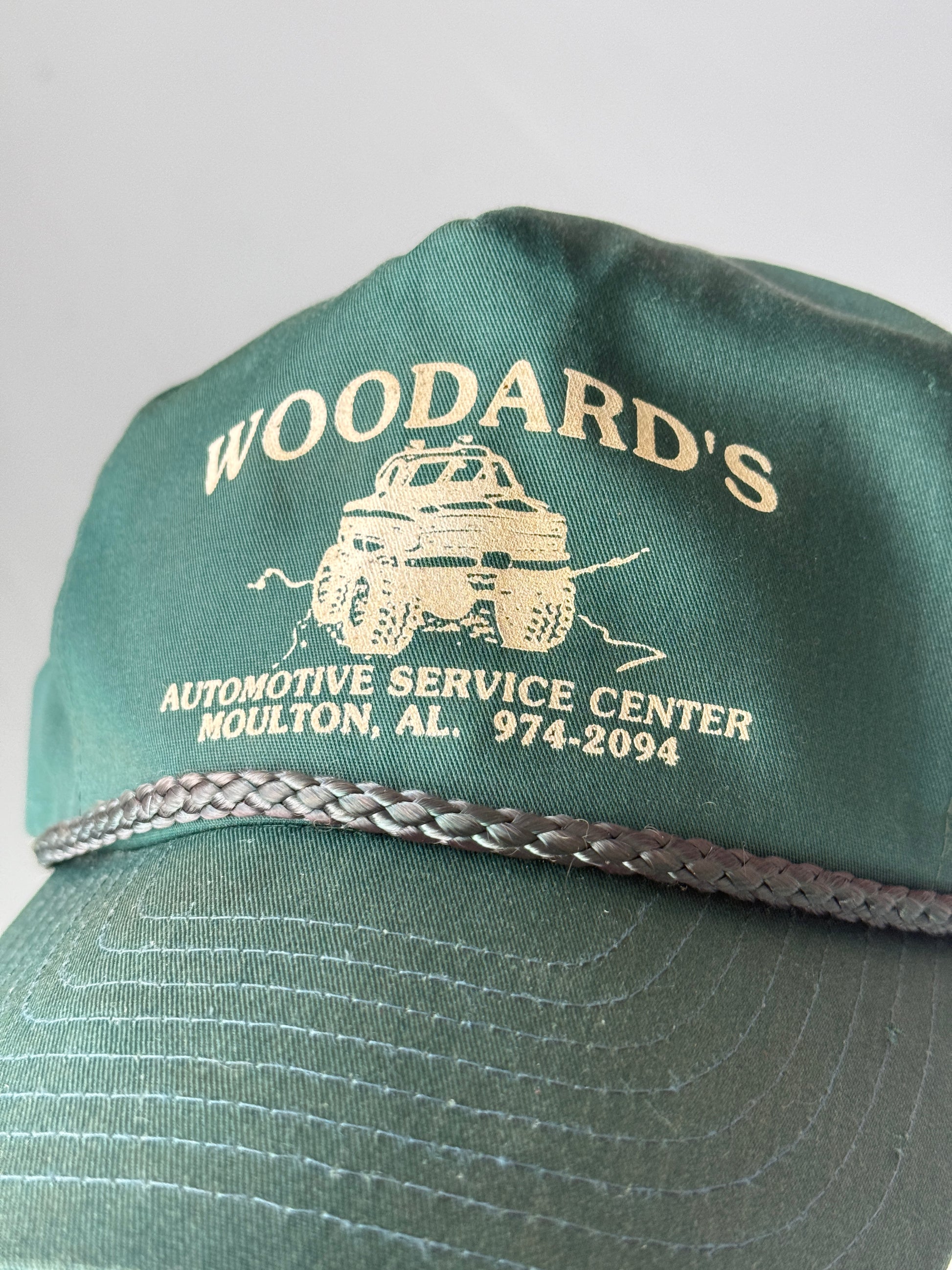 Green Woodards Vintage Cotton SnapBack Trucker Cap