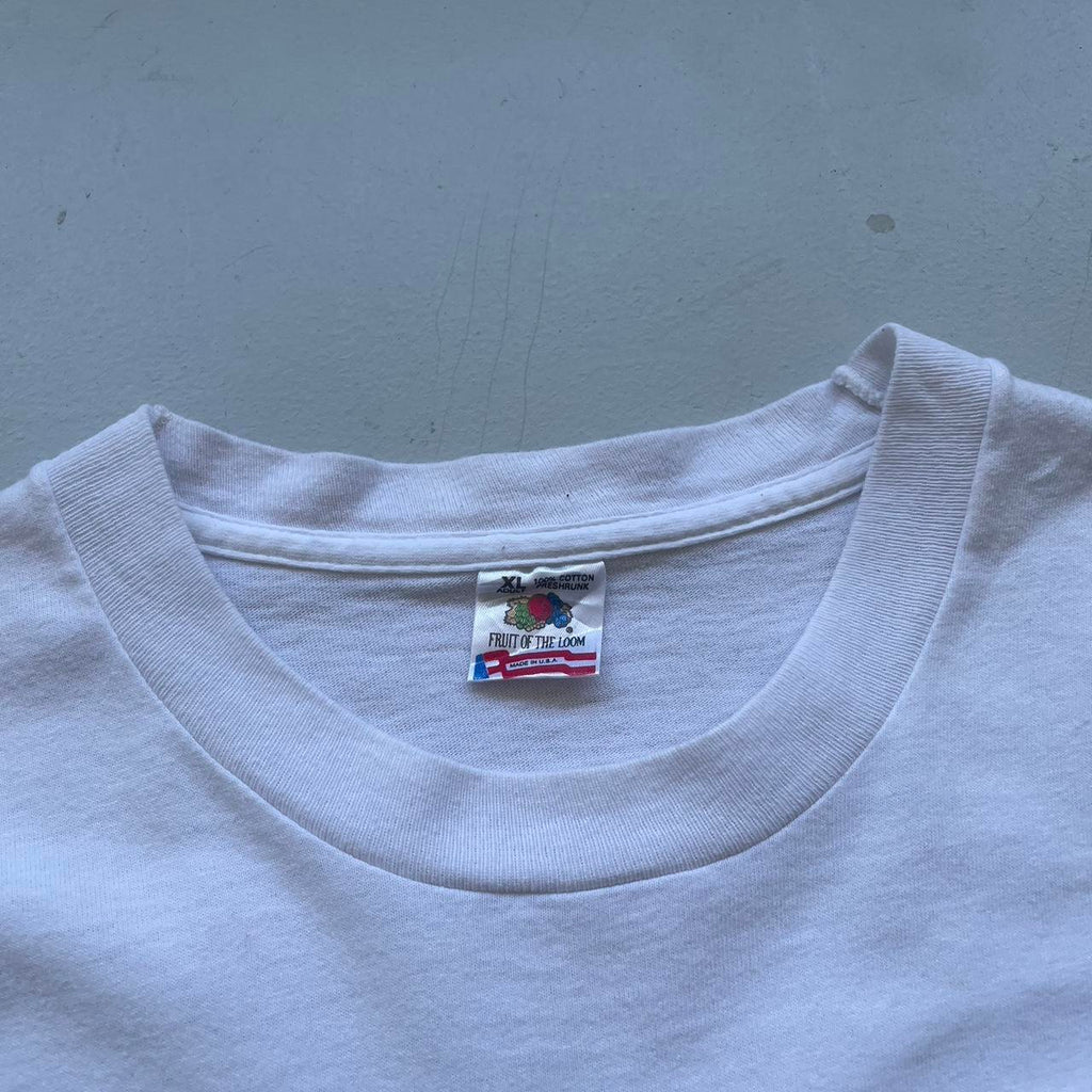 White Illinois University 80s/90s Americana Vintage T-shirt - XL