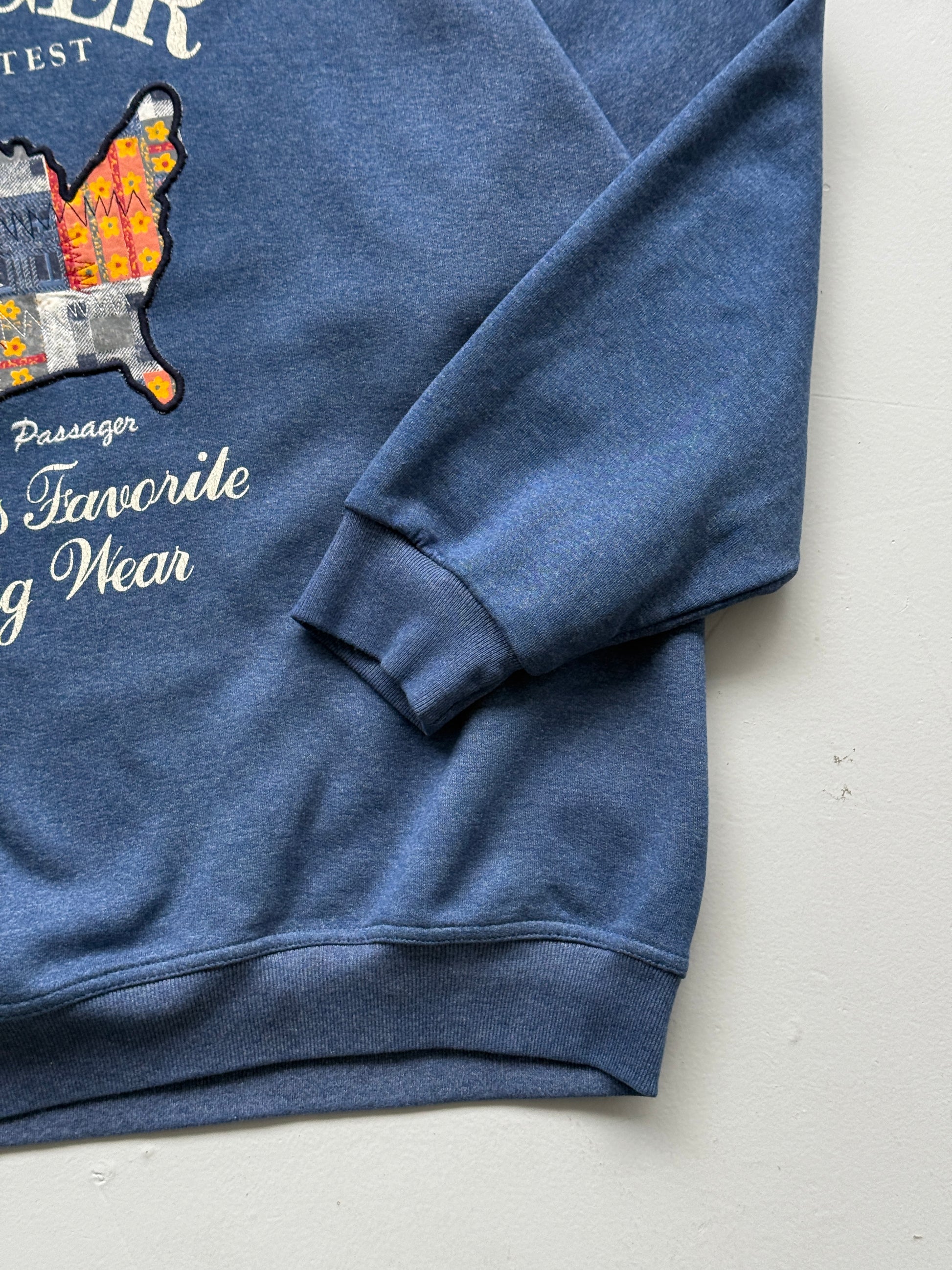 Passager Look & Smartest USA Map 90's Vintage Sweatshirt - Large/XL
