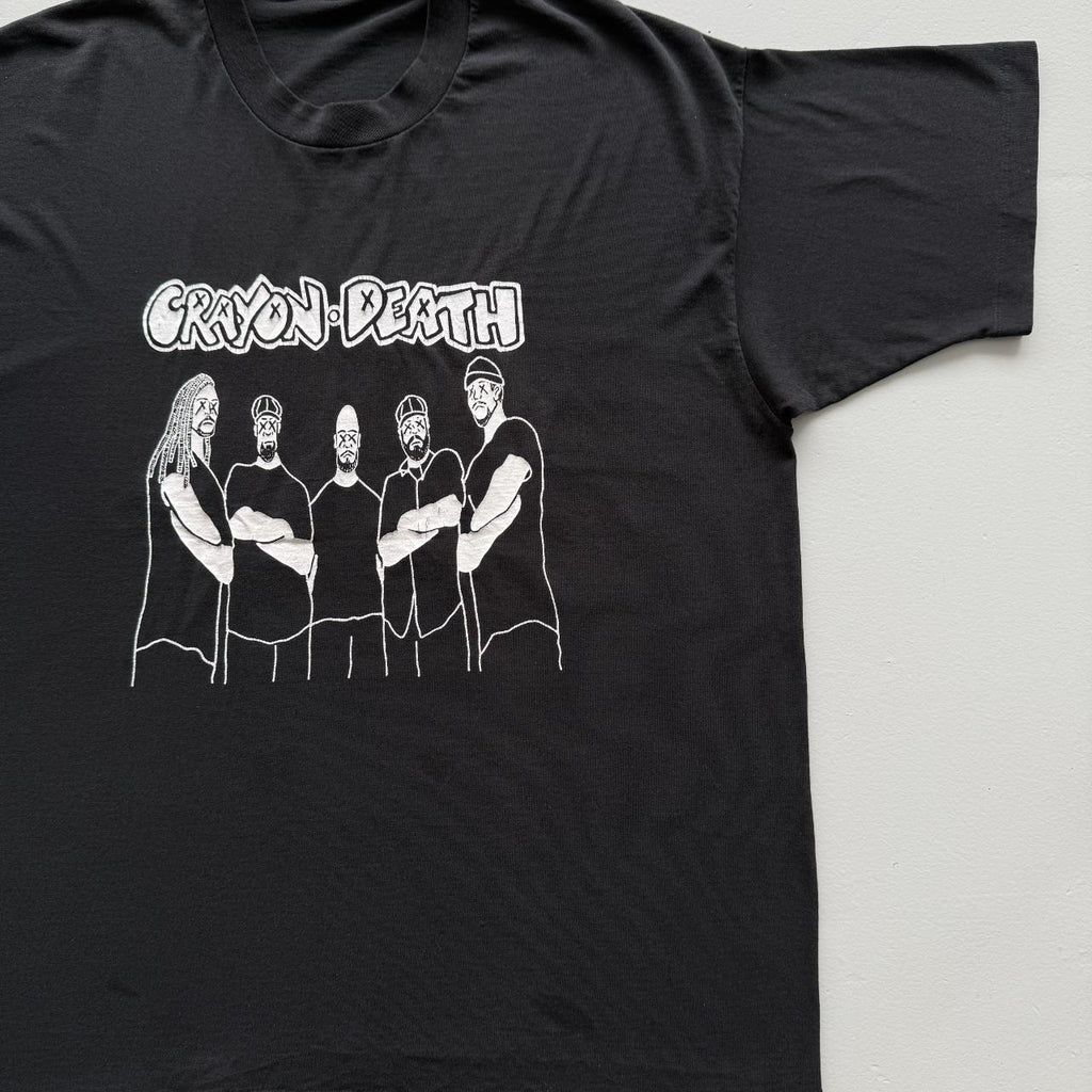 Black Crayon Death Metal Band Vintage 90's T-shirt - XL