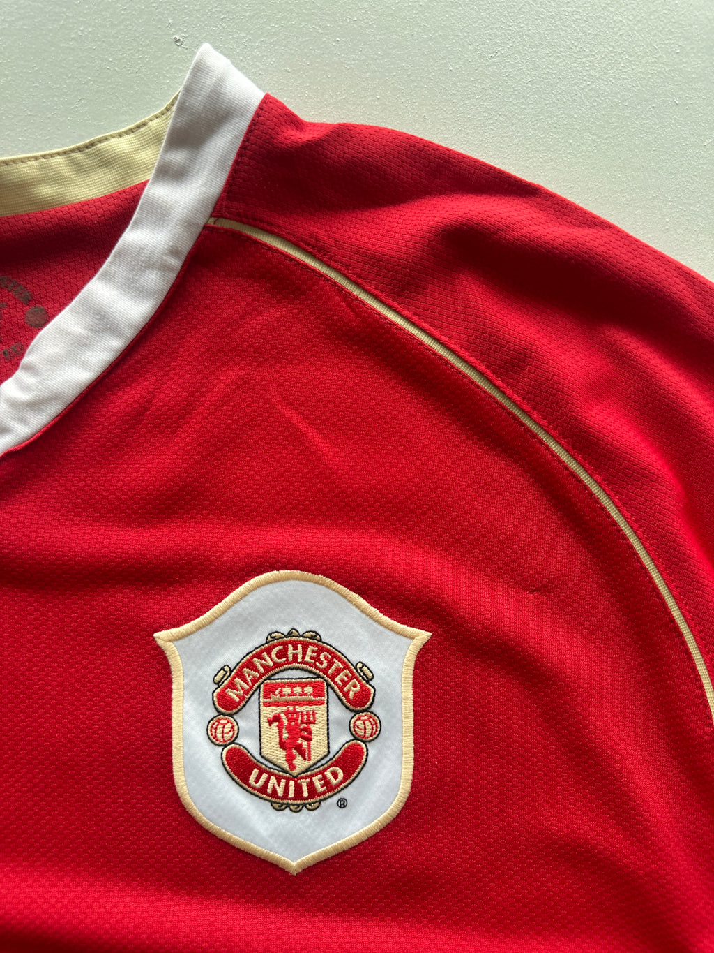 Nike Manchester United Ronaldo #7 AIG 00's Vintage Home Football Shirt - XL