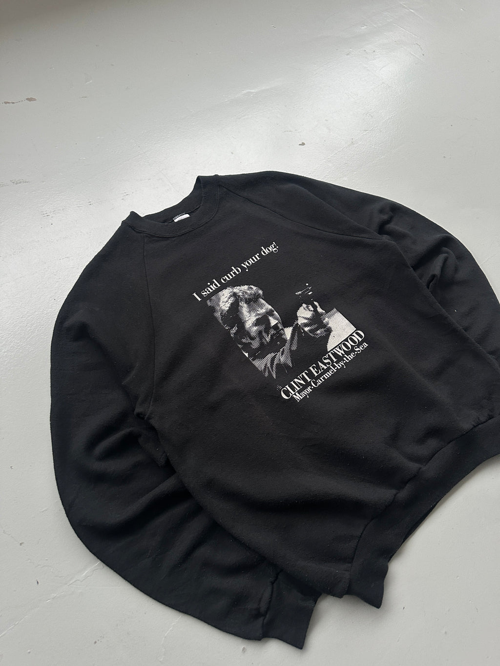 Black Clint Eastwood Vintage Sweatshirt 90's Crewneck - Medium