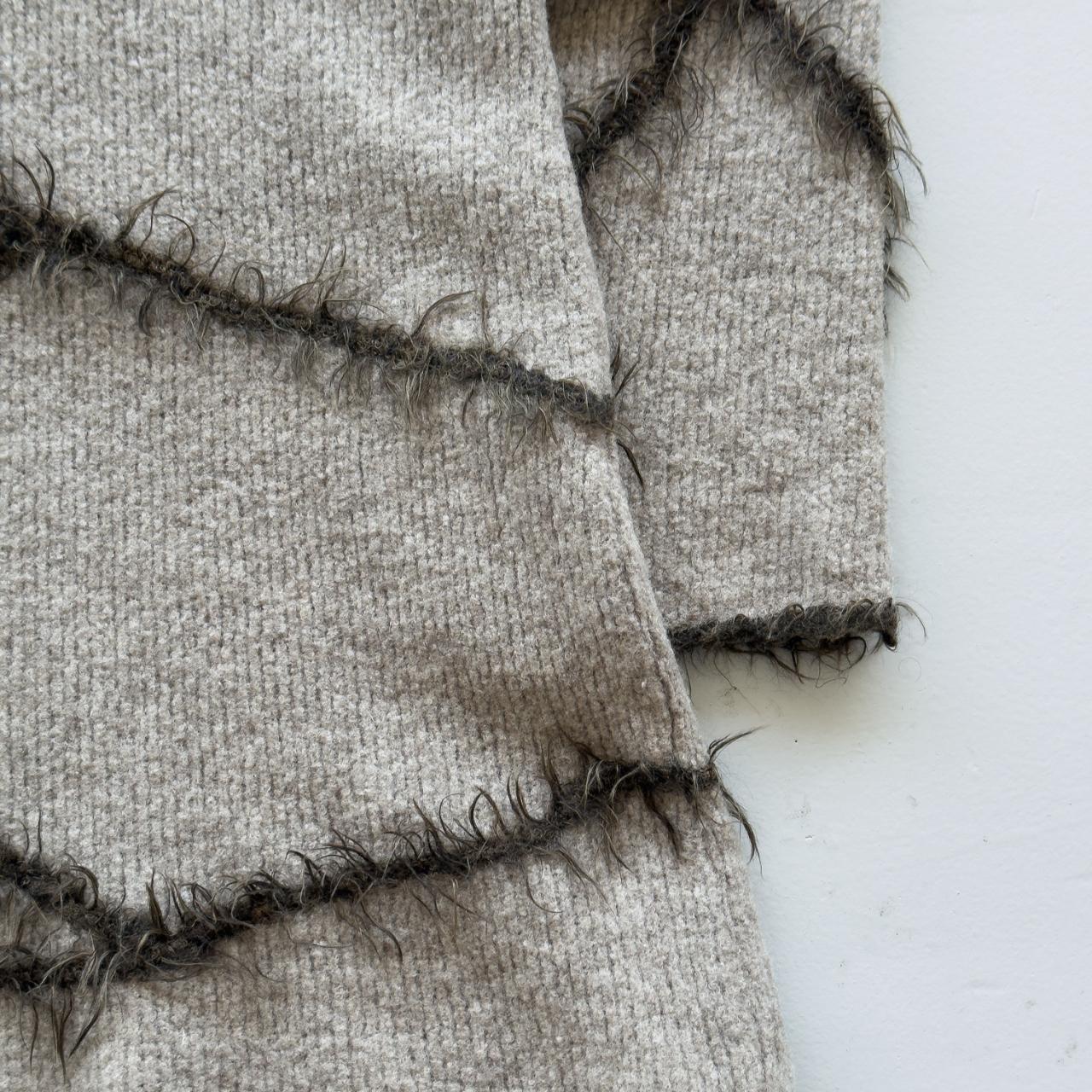 Cream Dikton Vintage Y2K Roll-Neck Fluffy Jumper - Womens Size Large