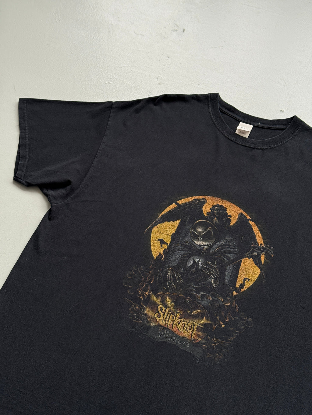 Black Jack Skellington Slipknot Nightmare Before Christmas Graphic T-Shirt - 2XL