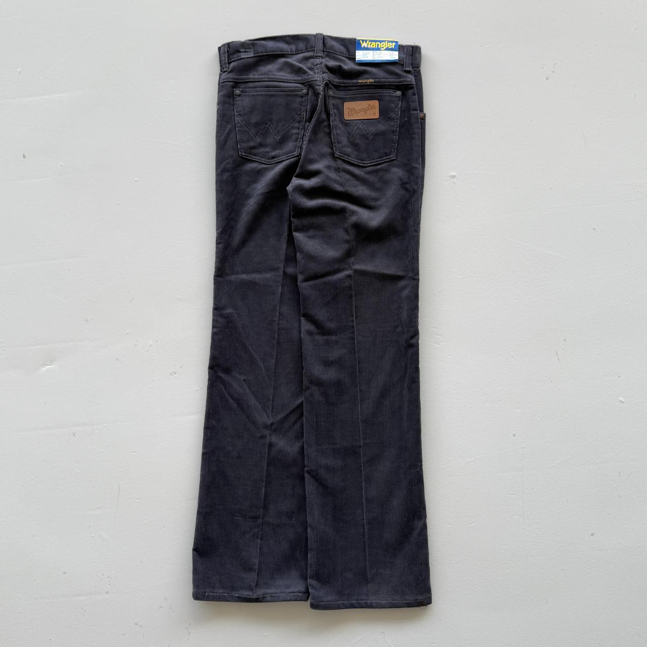 Grey Wrangler Corduroy 80's Vintage Boot Cut Jeans - 26” x 29”
