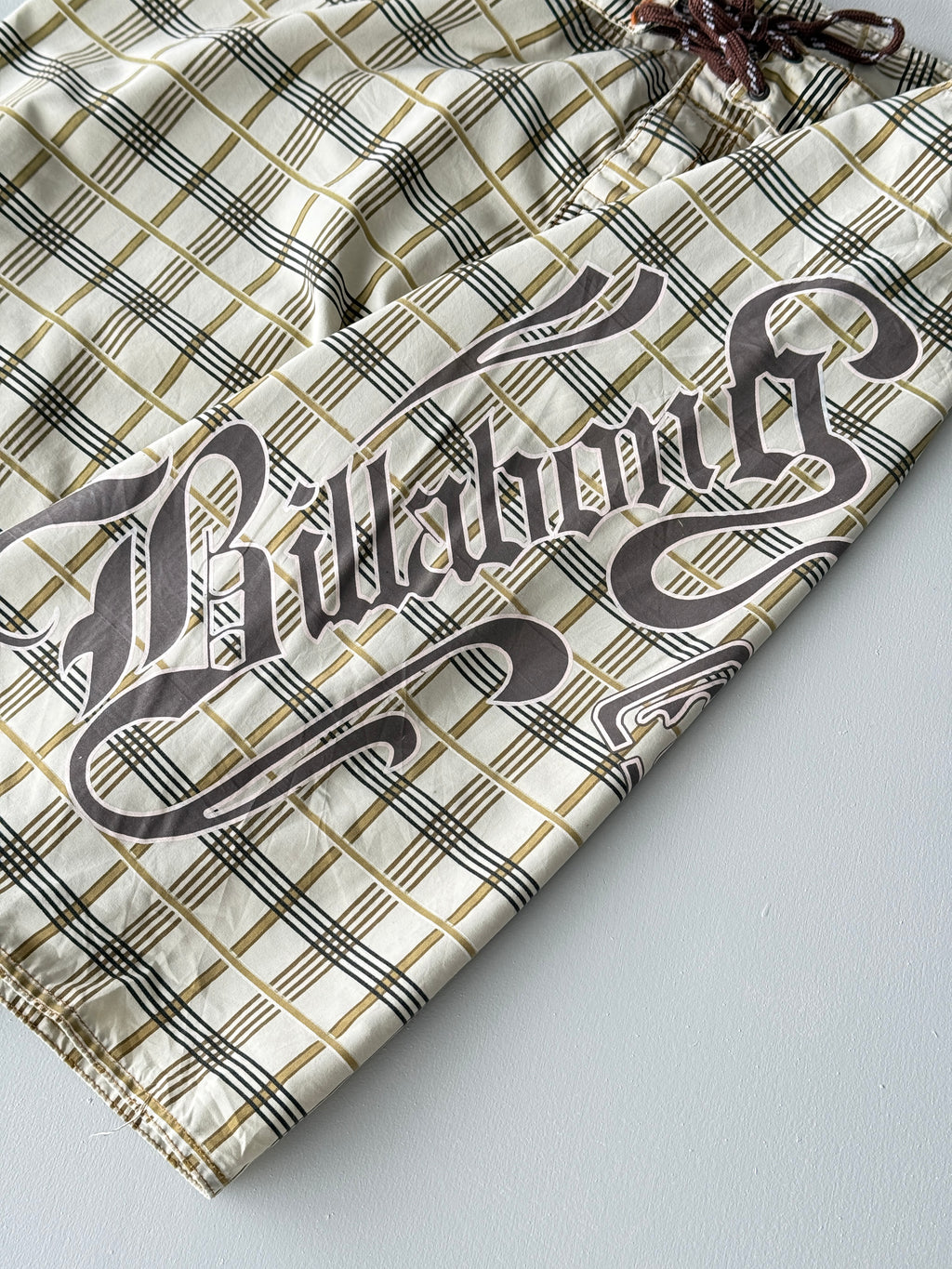 Billabong Plaid Y2K Vintage Board Shorts - 38