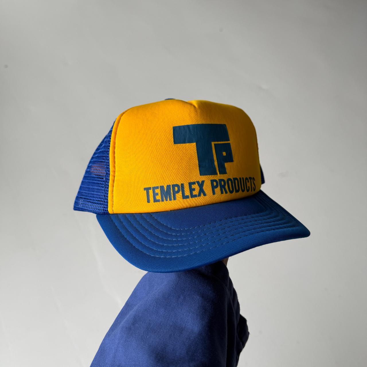 Blue Yellow Templex Products Vintage SnapBack Cap
