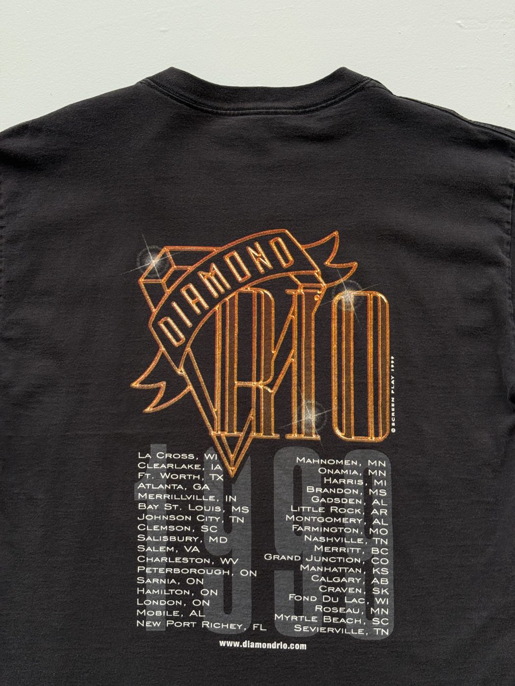 Diamond Rio 1999 Tour Vintage Graphic T-Shirt - Large