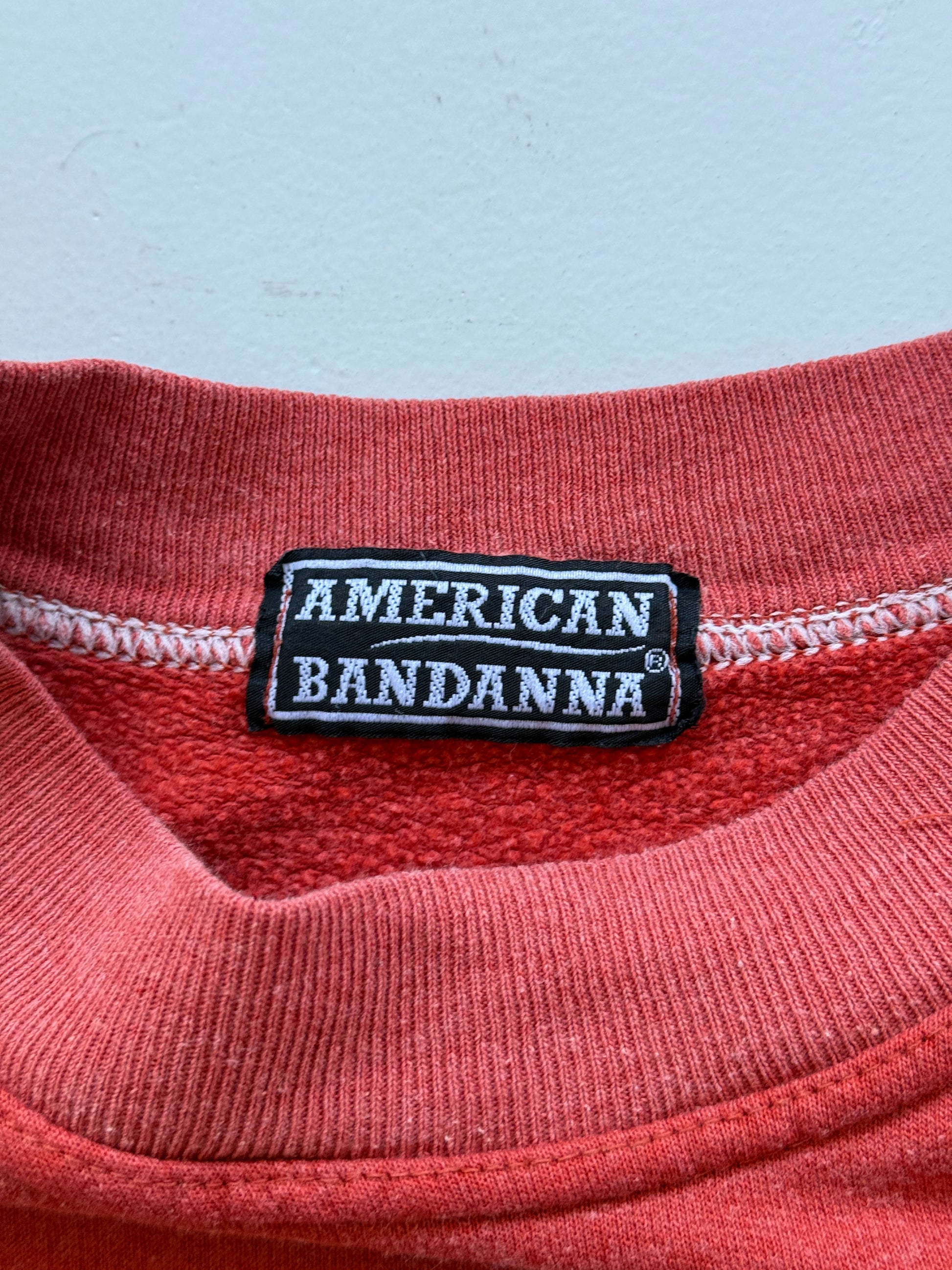 Red American Bandana 90's Vintage Snowboarding Sweatshirt Jumper - Large