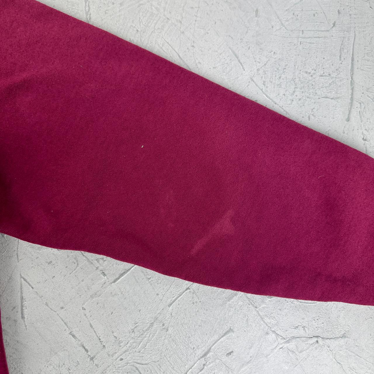 Fruit Of The Loom Burgundy Red Vintage Hoodie - Medium