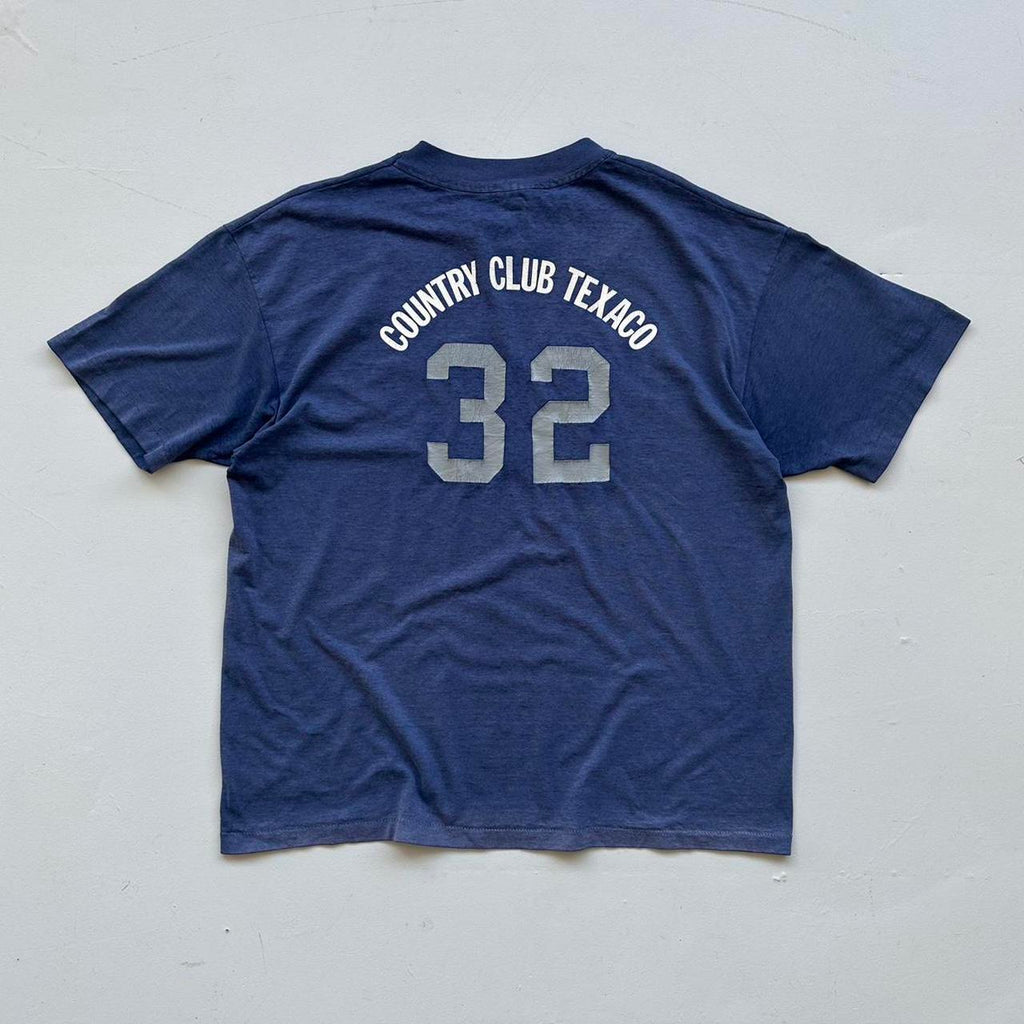 Faded Blue Baseball 90s Vintage T-shirt - XL