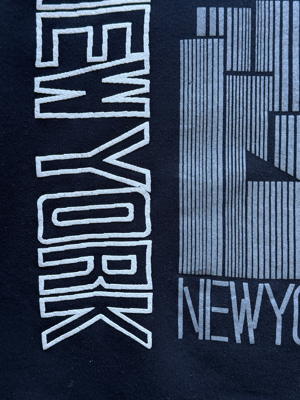 Navy New York 90's Vintage Tourist Sweatshirt Jumper - XL