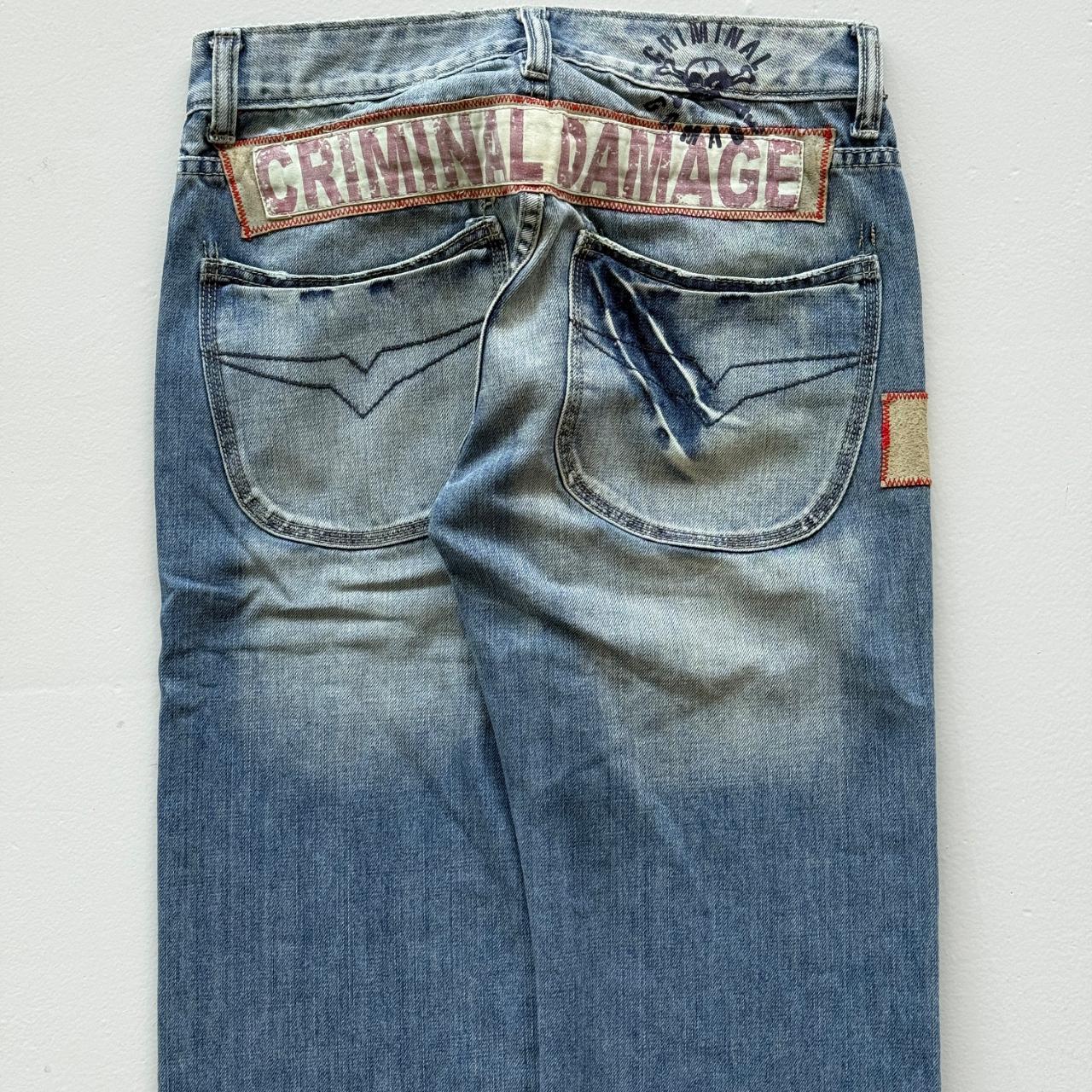 Blue Criminal Damage Denim Y2K Vintage 00s Jeans - 31” x 31”