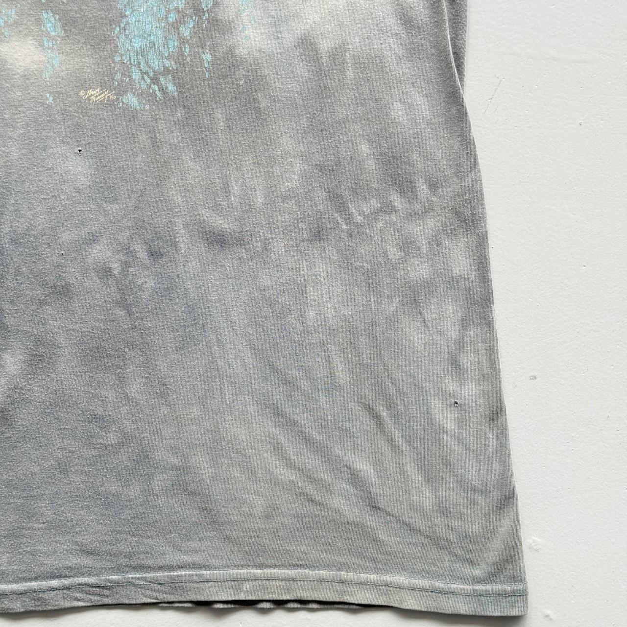 Faded Grey Wolf 90s Vintage Graphic T-Shirt - XL