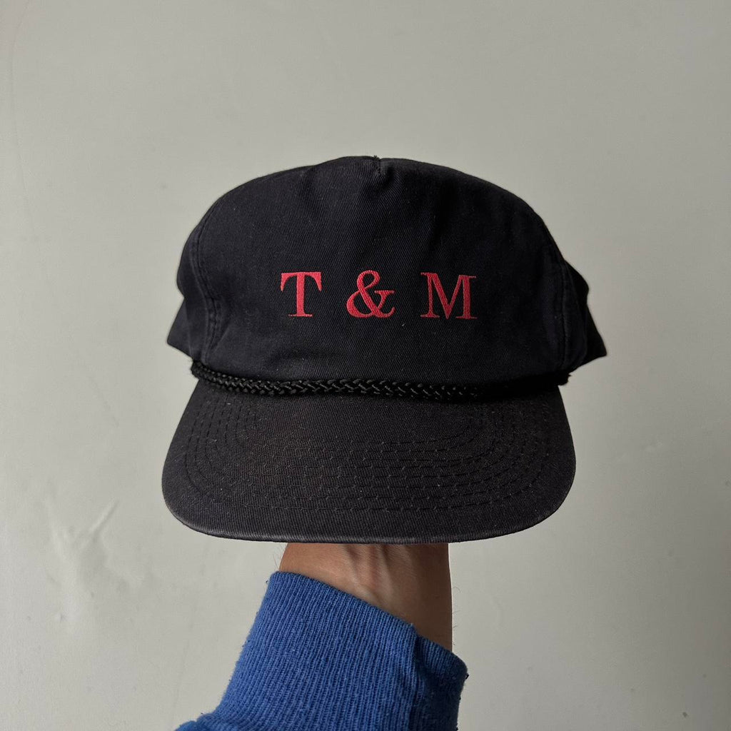 Black T & M Trucker SnapBack Cap
