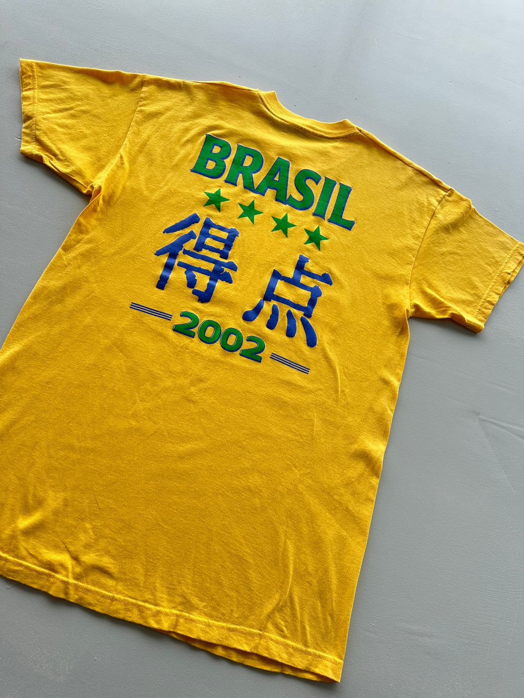 Brasil CBF 2002 World Cup Vintage T-Shirt - Large