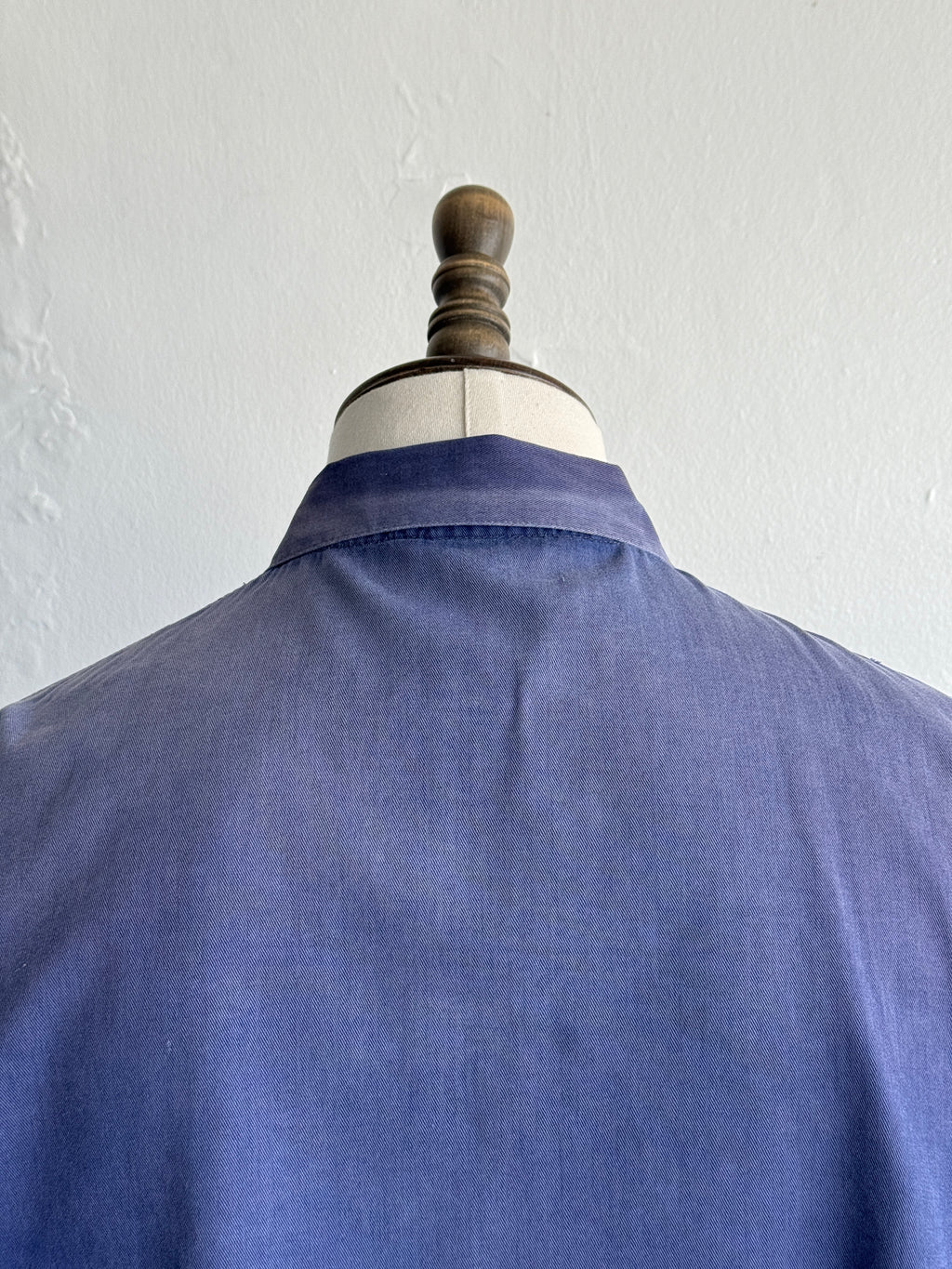 Thrashed Blue French 1950's Vintage Workwear Chore Jacket CH487 - Small
