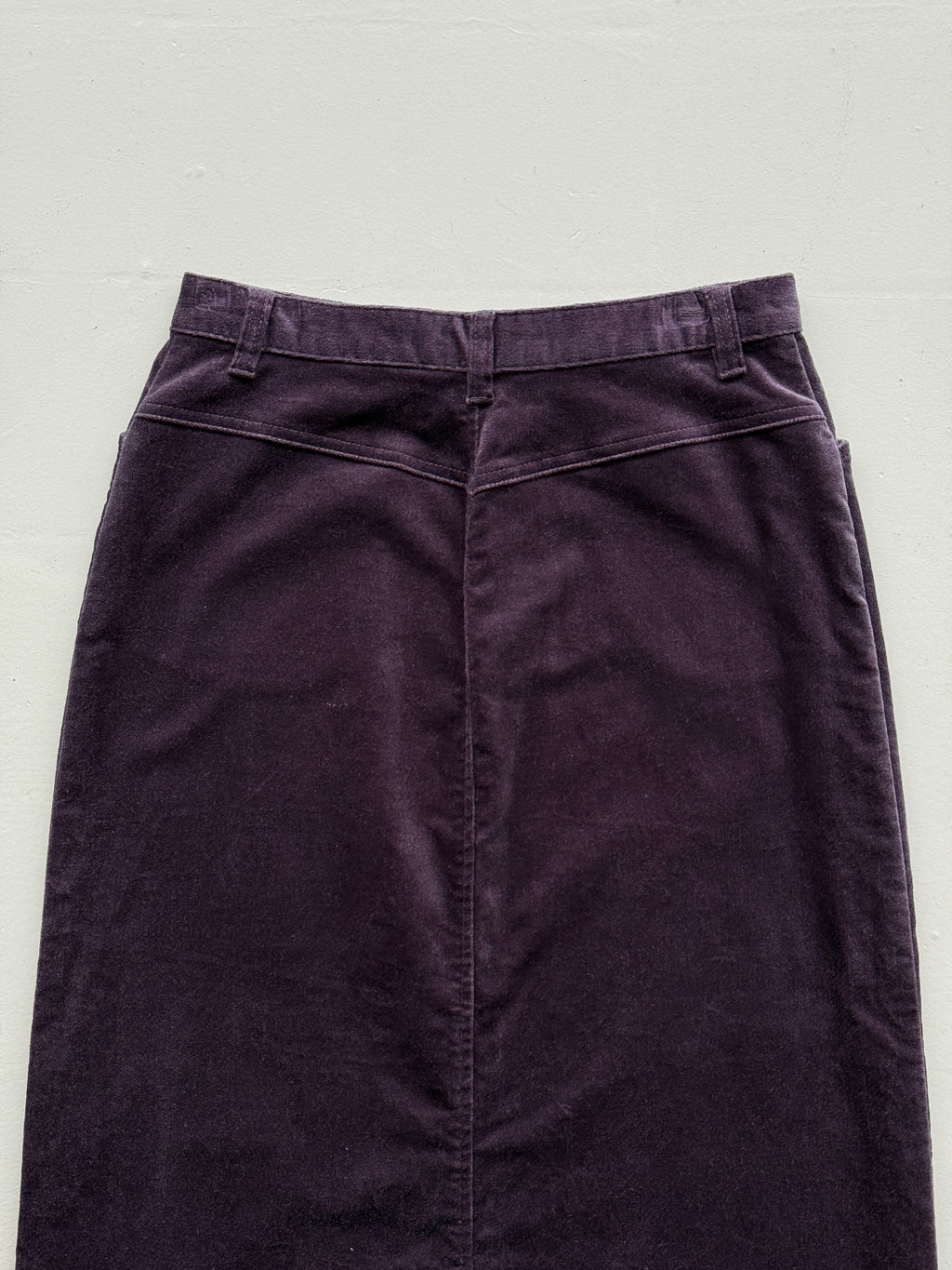 Purple Hawkshead Y2K Vintage Velvet Maxi Skirt - UK 10
