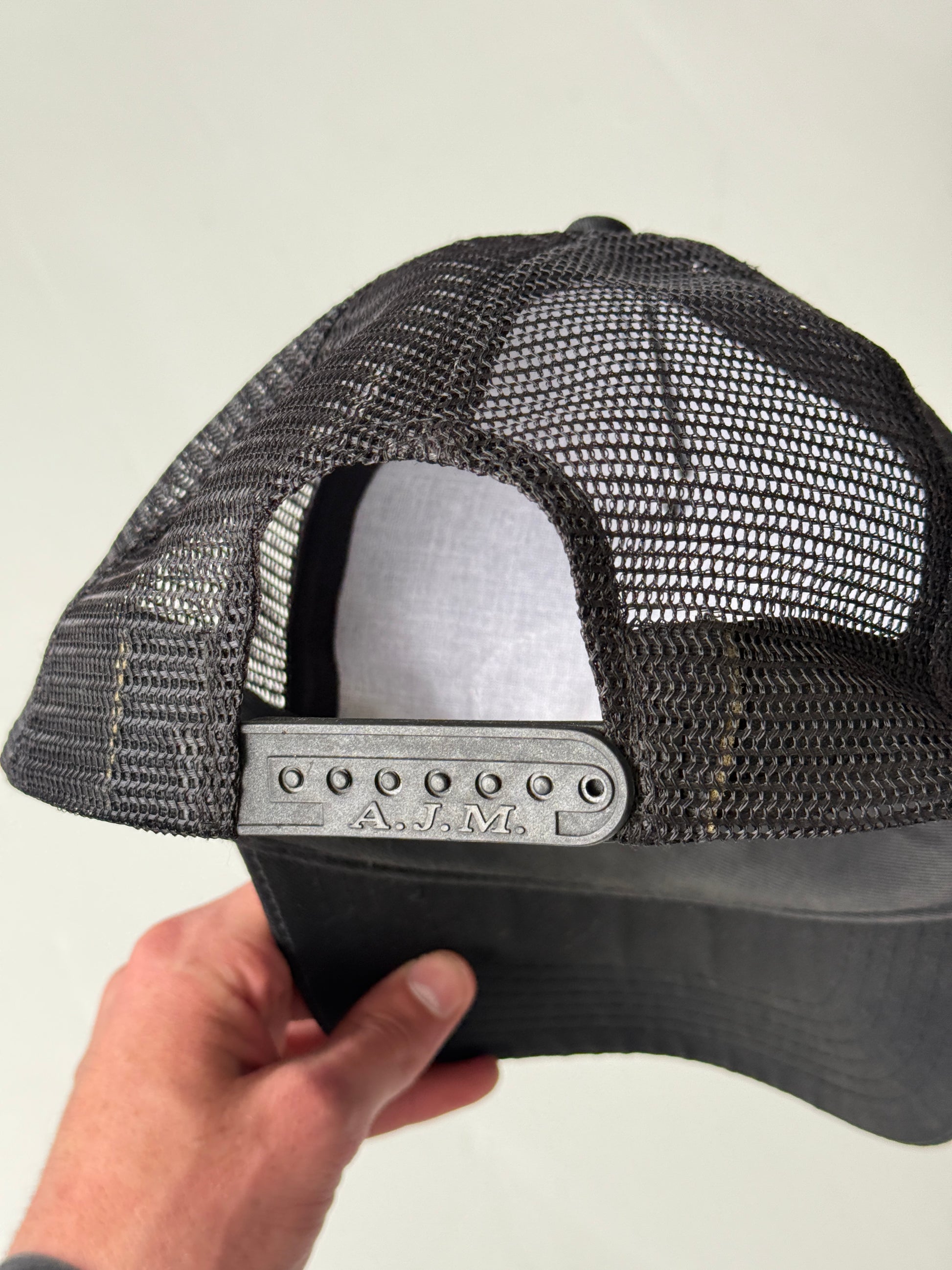 Black Bill Jenkins Vintage Canvas and Mesh SnapBack Trucker Cap