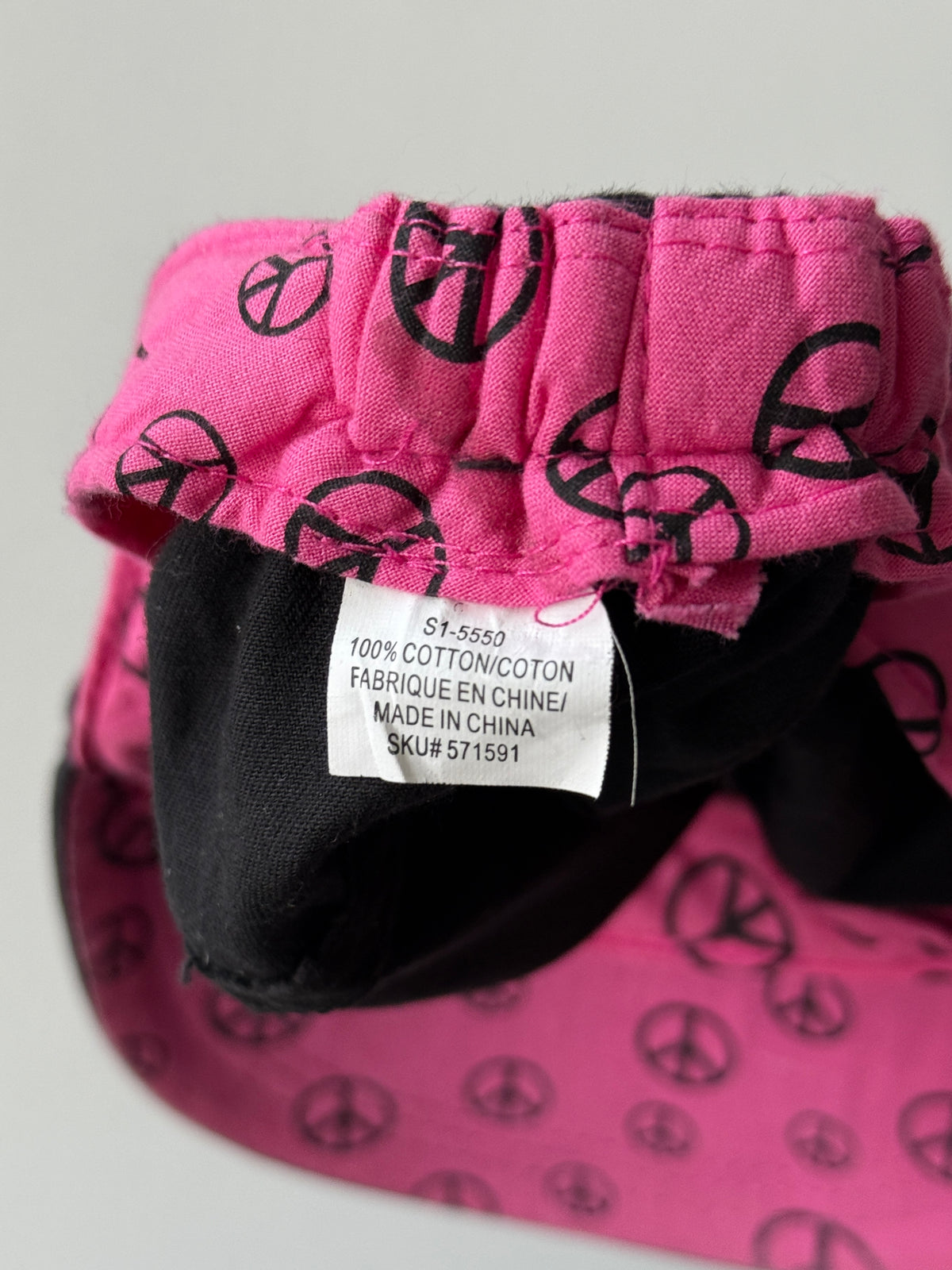 Black Peace Symbol Y2K Cadet Cap Military Style 00's Grunge Aesthetic