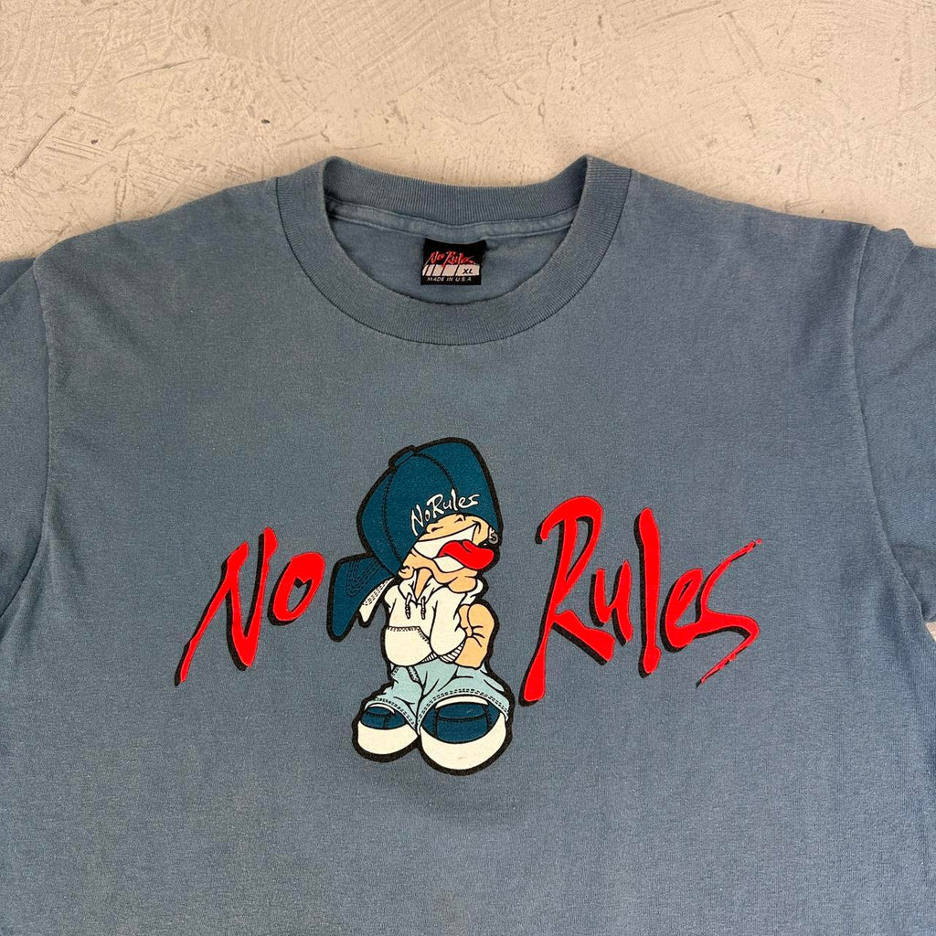 No Rules Navy 90s vintage T-shirt - Small