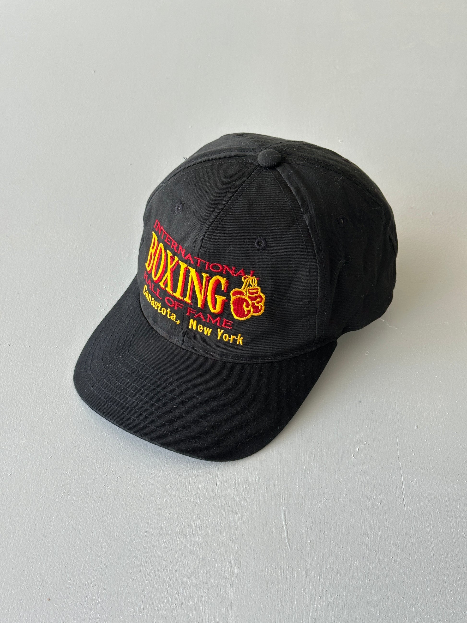 Black International Boxing Hall of Fame 90's Vintage SnapBack Trucker Cap