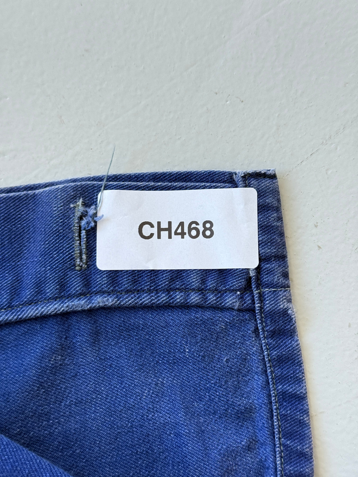 Blue French 1950's/60's Vintage Workwear Chore Jacket CH468 - Small