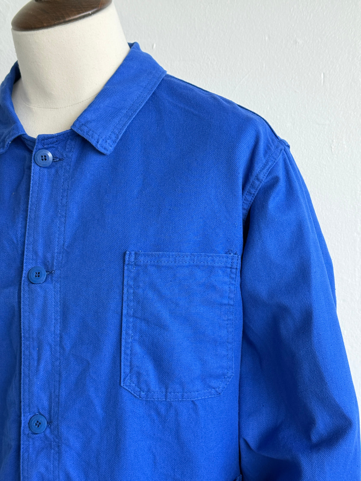 Ultramarine Blue French 70's Vintage Workwear Chore Jacket CH539 - XL