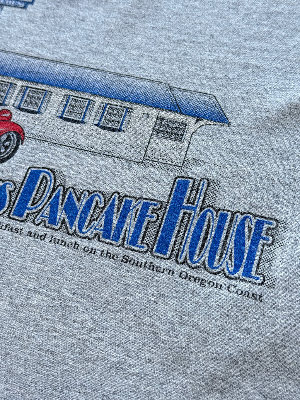 Grey Mattie's Pancake House Hot Rod 90's Vintage Graphic T-Shirt - XL