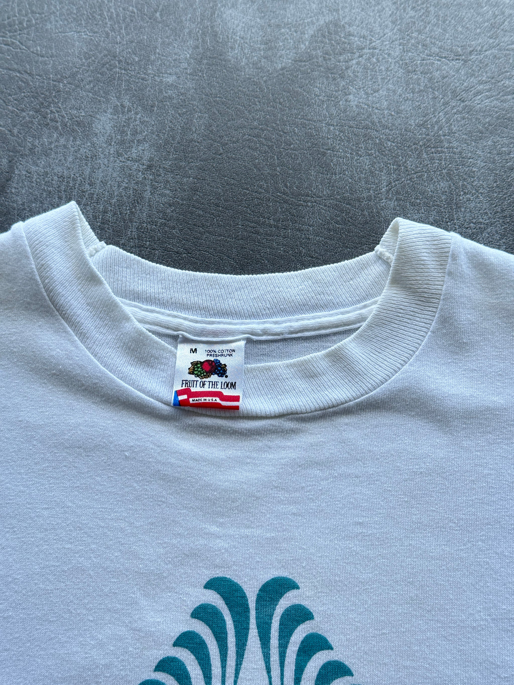 White Visit India Tourism Year 1991 Vintage Single Stitch Graphic T-Shirt - Smal