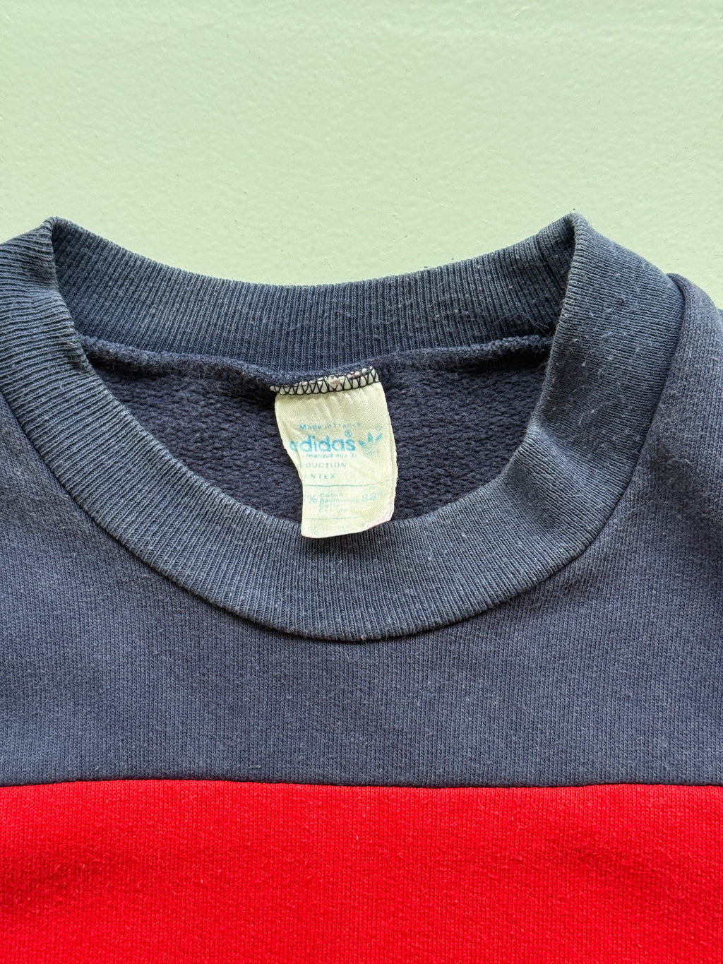Adidas Rare Ventex Kindy Chaussettes 80's Vintage Football Shirt Sweatshirt - XS