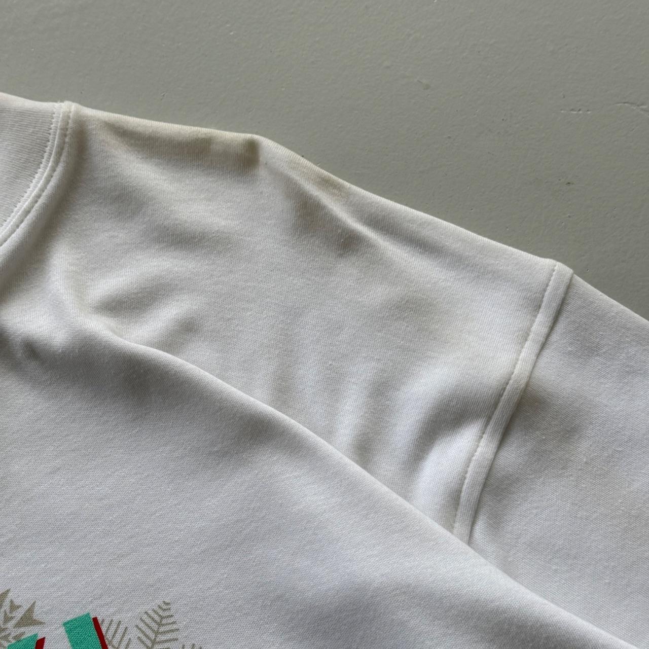 White Reebok 90's Deadstock Graphic Mock Neck Sweatshirt - XL