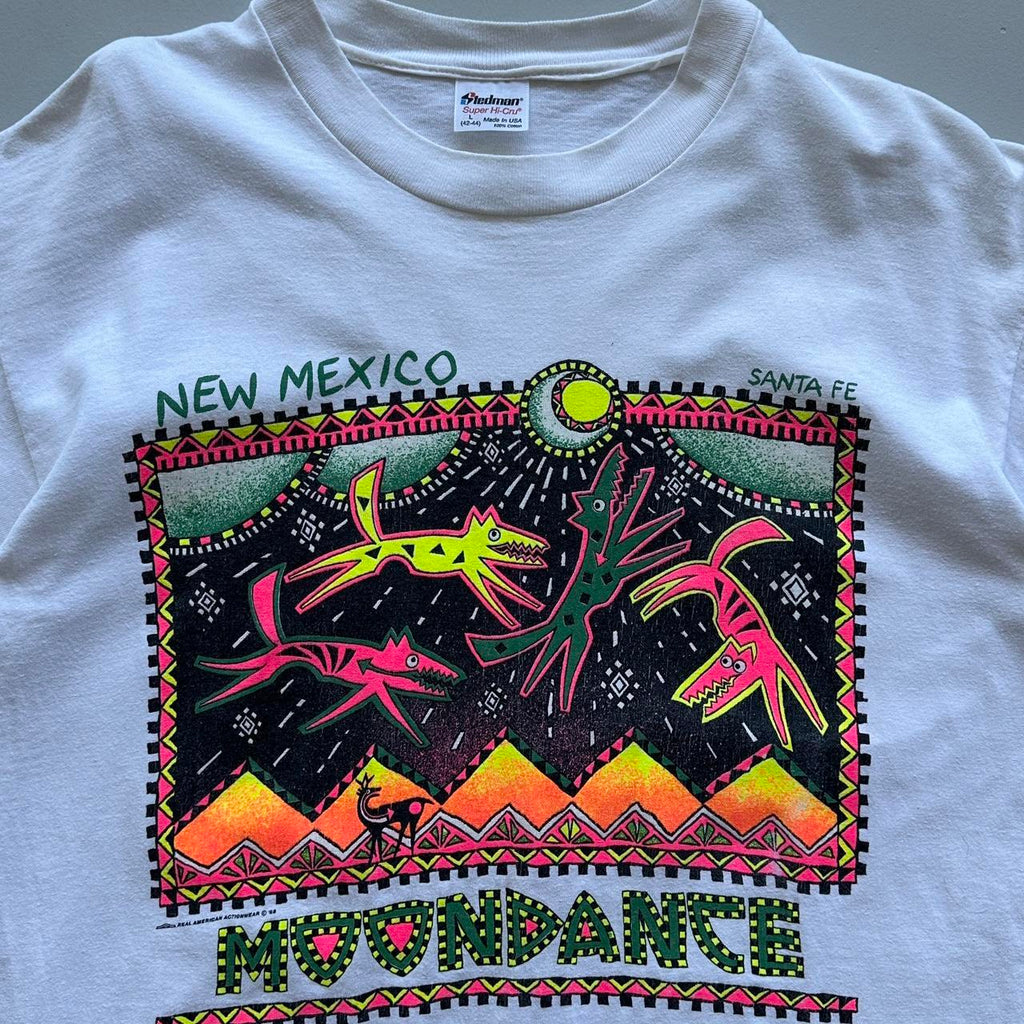 White New Mexico 90s/80s Americana Vintage T-shirt - Medium