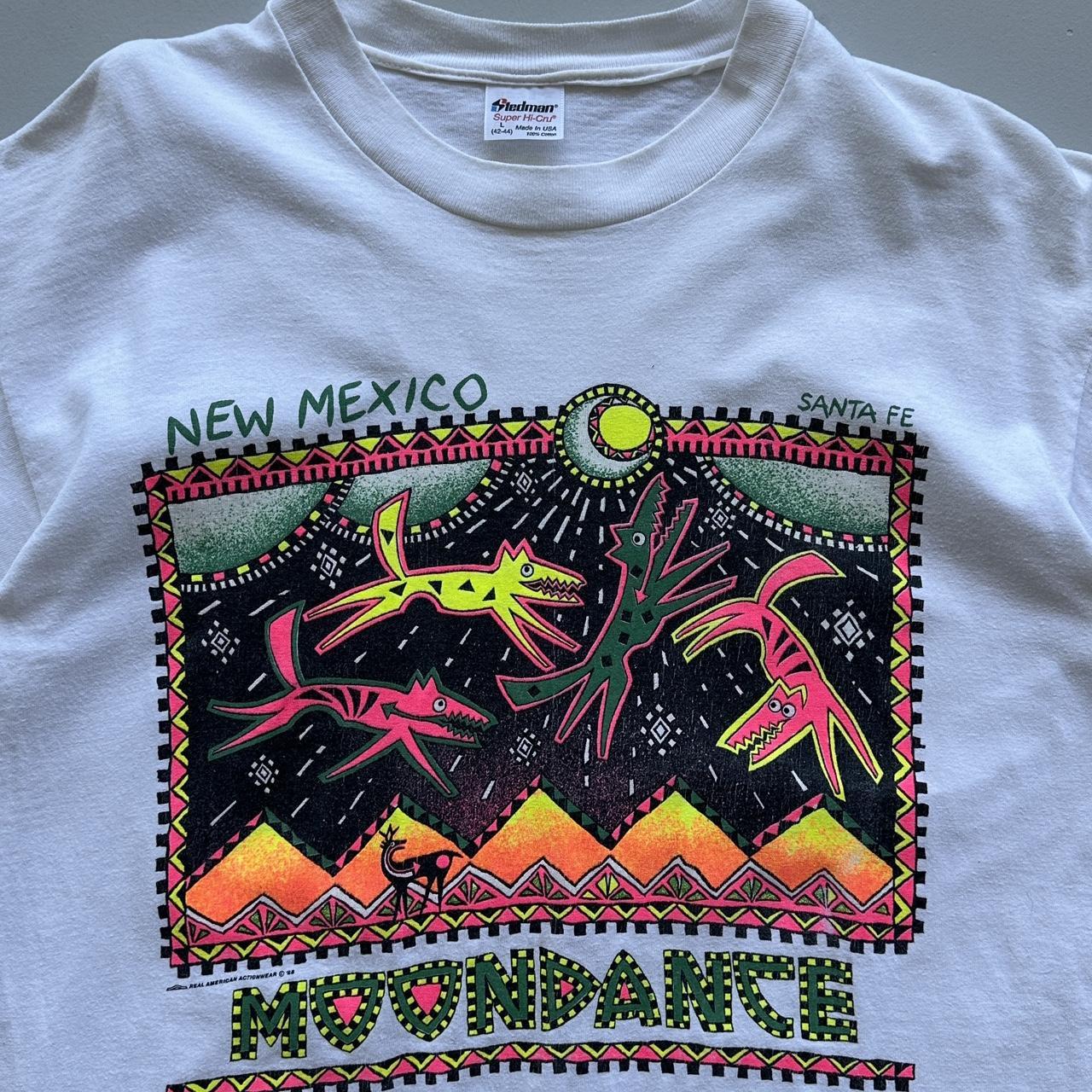 White New Mexico 90s/80s Americana Vintage T-shirt - Medium