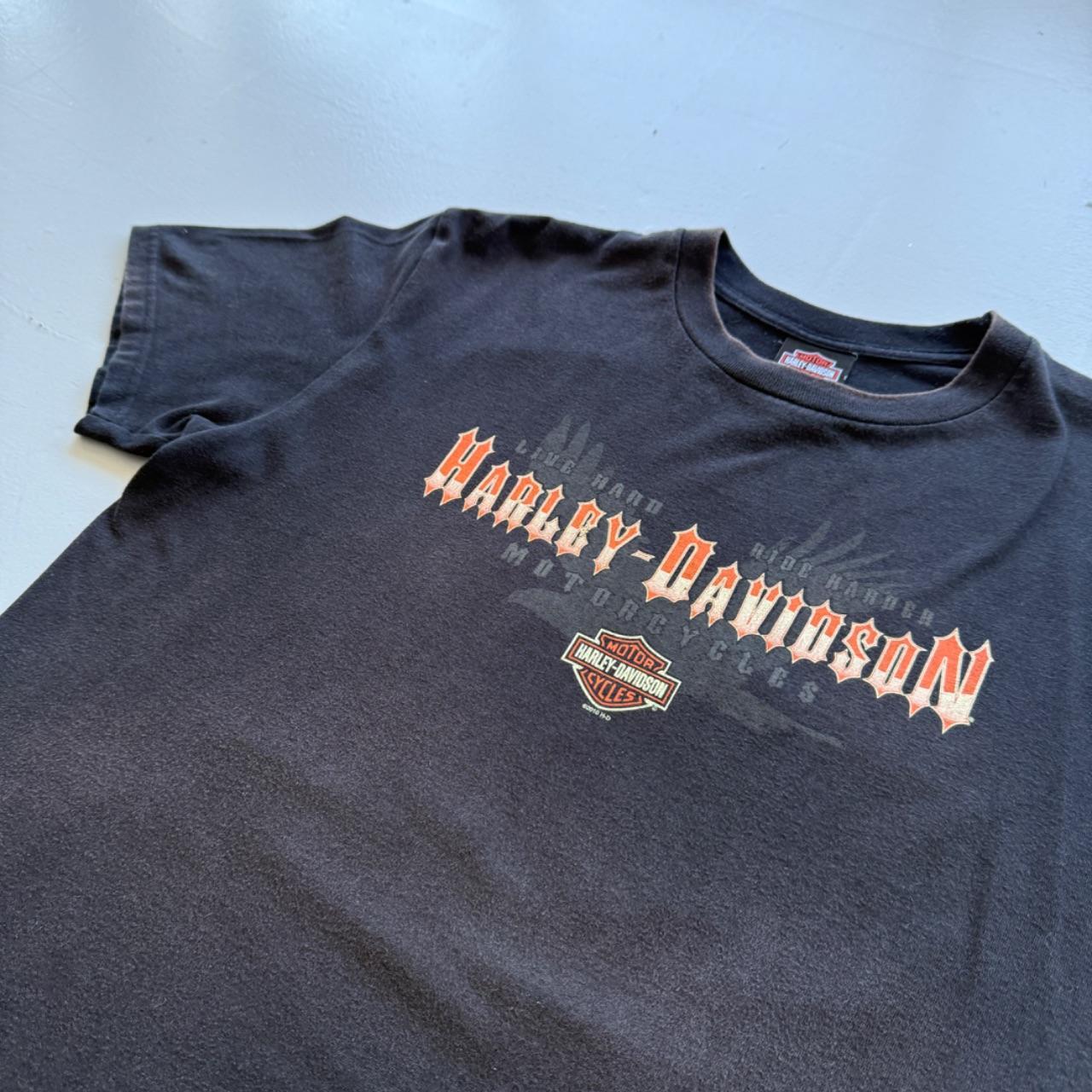Black Harley Davidson 90s Vintage Graphic T-shirt - Large