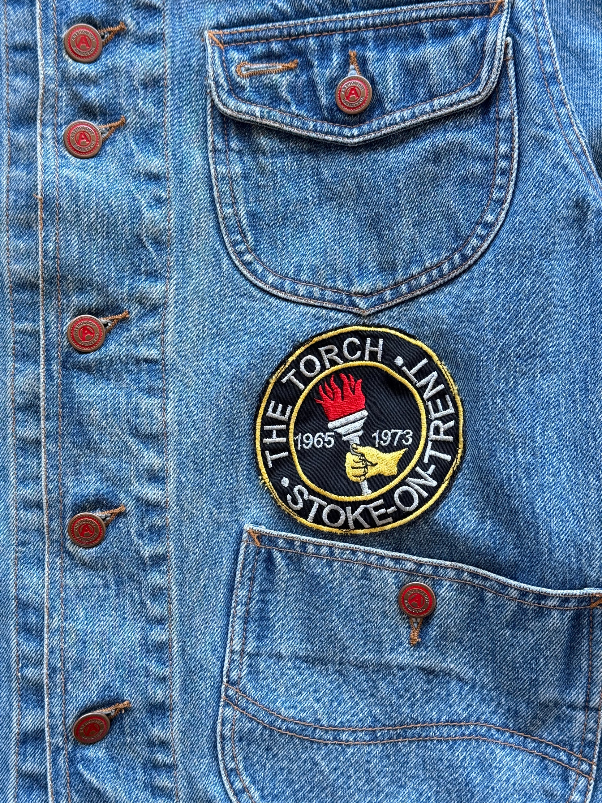 Blue Northern Soul 90's Vintage Denim Jacket - Small