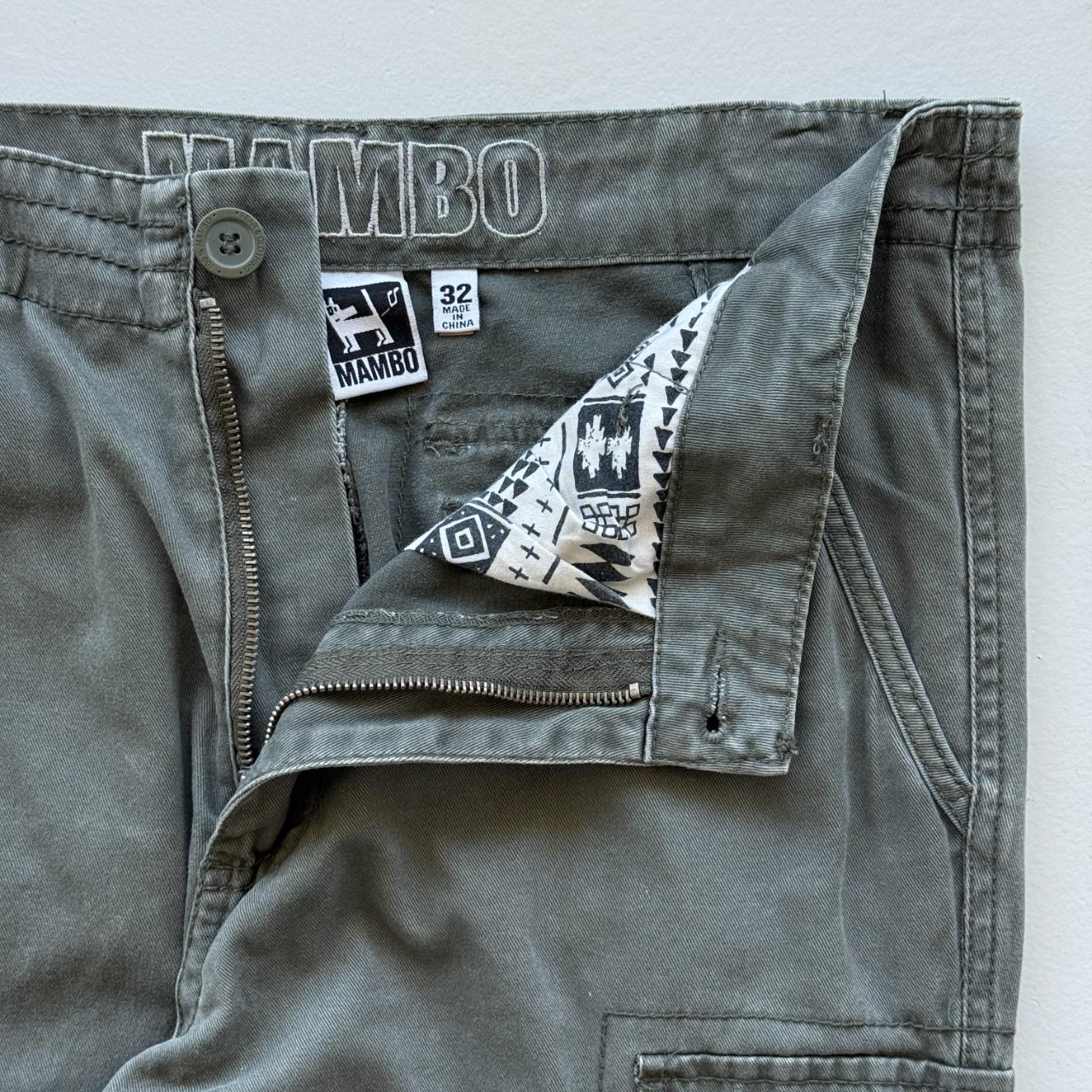 Vintage 90s Mambo Surfwear Cargo Green Pants - 32” x 31”