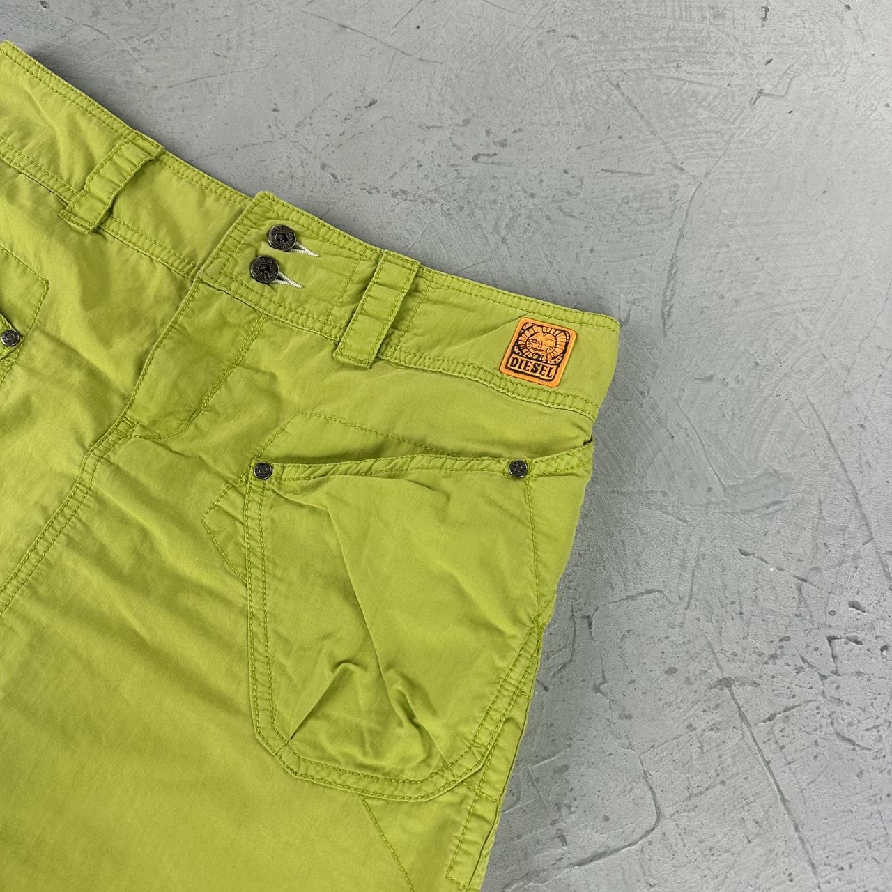 Diesel Lime Green Vintage Y2K Skirt - 26